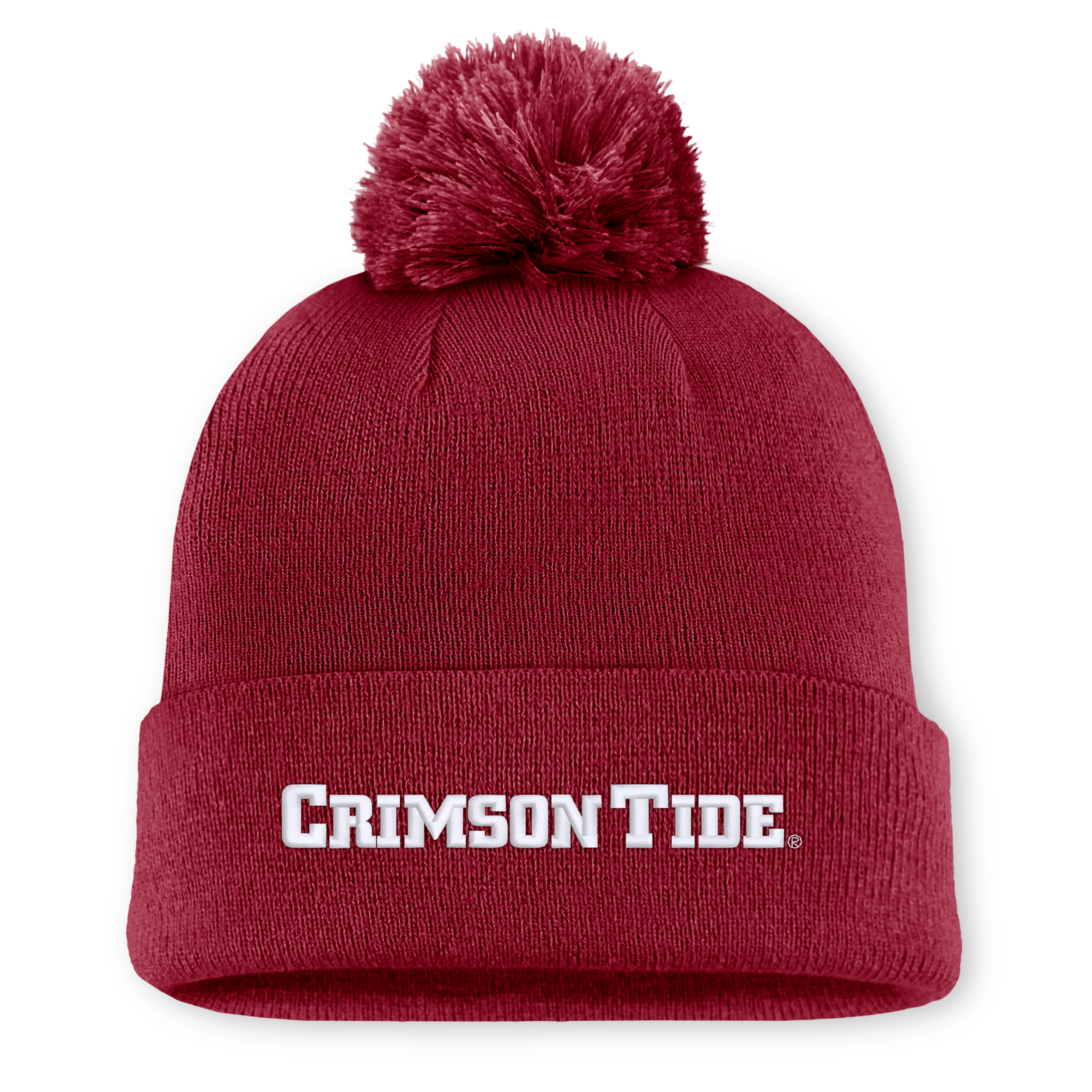 Alabama Peak Nike Men's College Cuffed Beanie in Red | NC1669WABN-V72