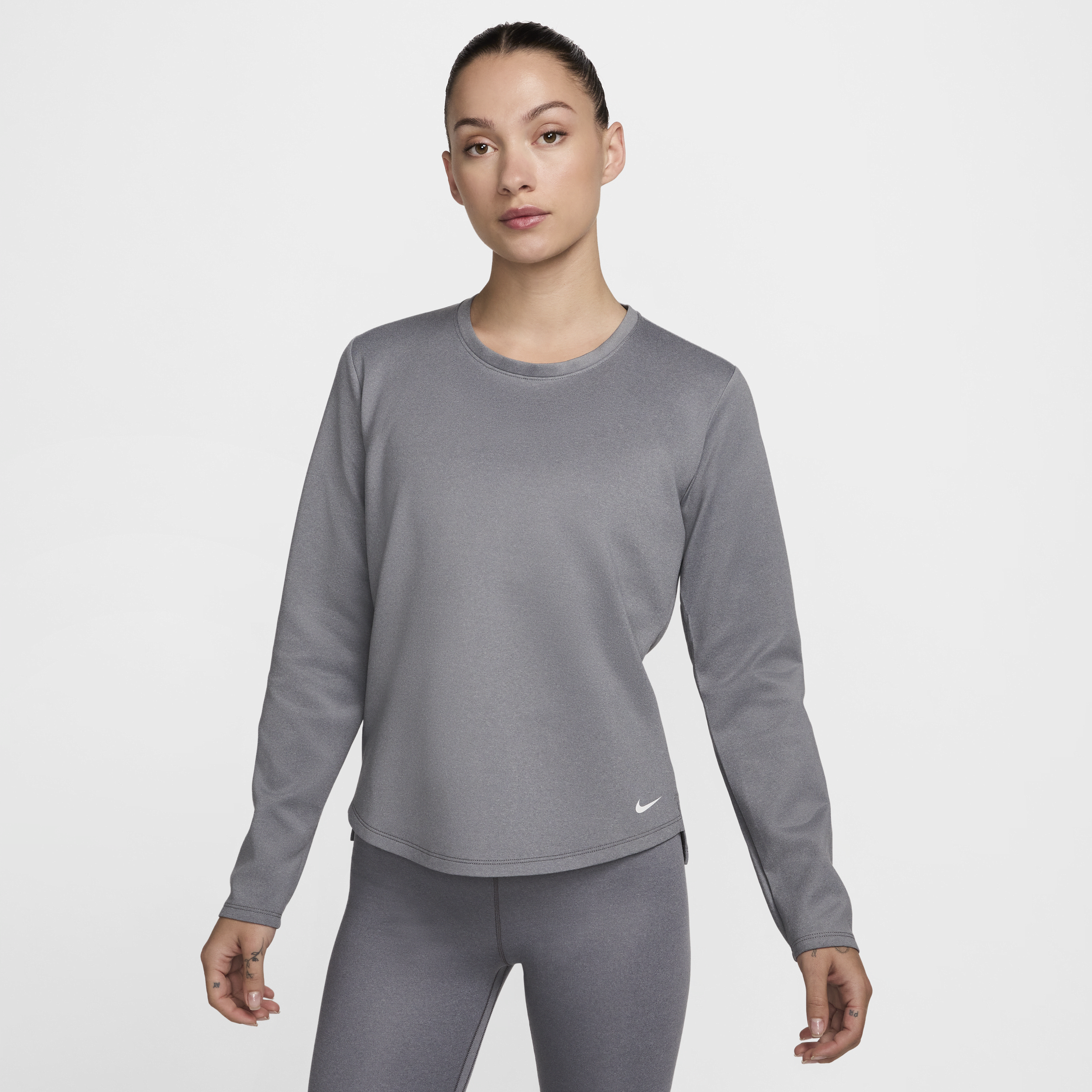Nike Women's Therma-fit One Long-sleeve Top In Grey