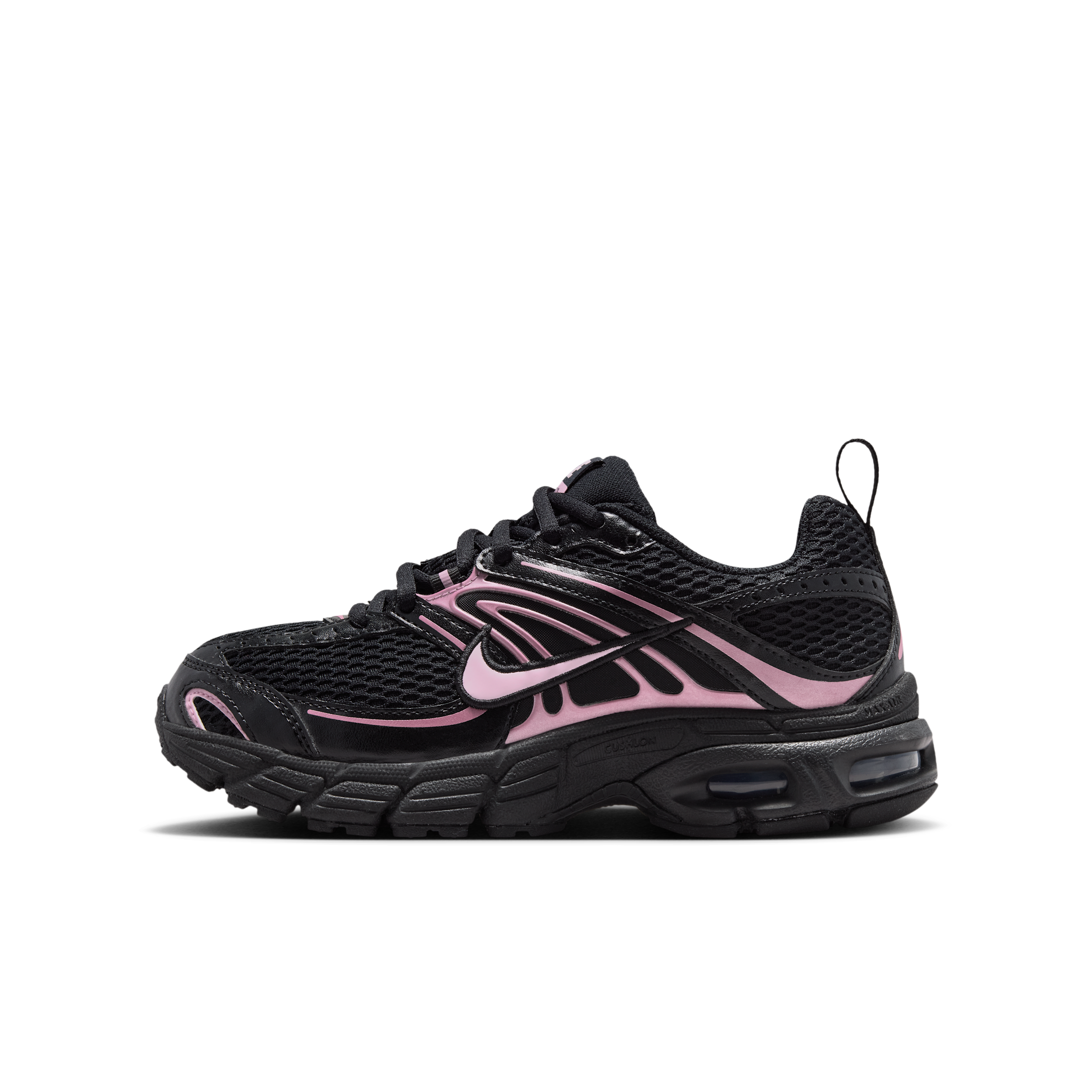 Nike Kids' Grade School Air Max Moto 2K Shoes, Boys', Size 3.5, Black/Pink Foam/Pink Rise