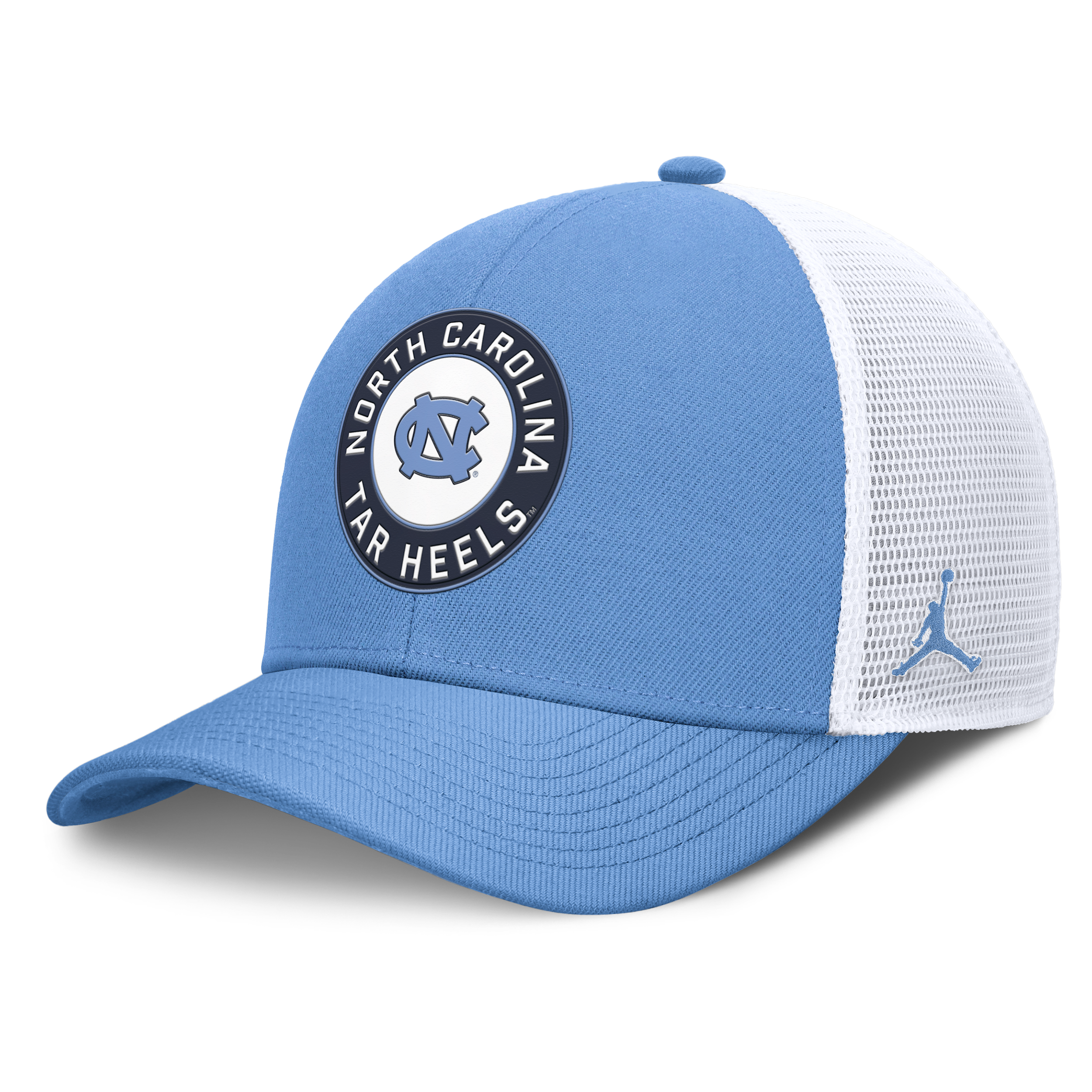 Nike Men's North Carolina Primetime Rise Jordan Brand Dri-fit College Trucker Adjustable Hat In White