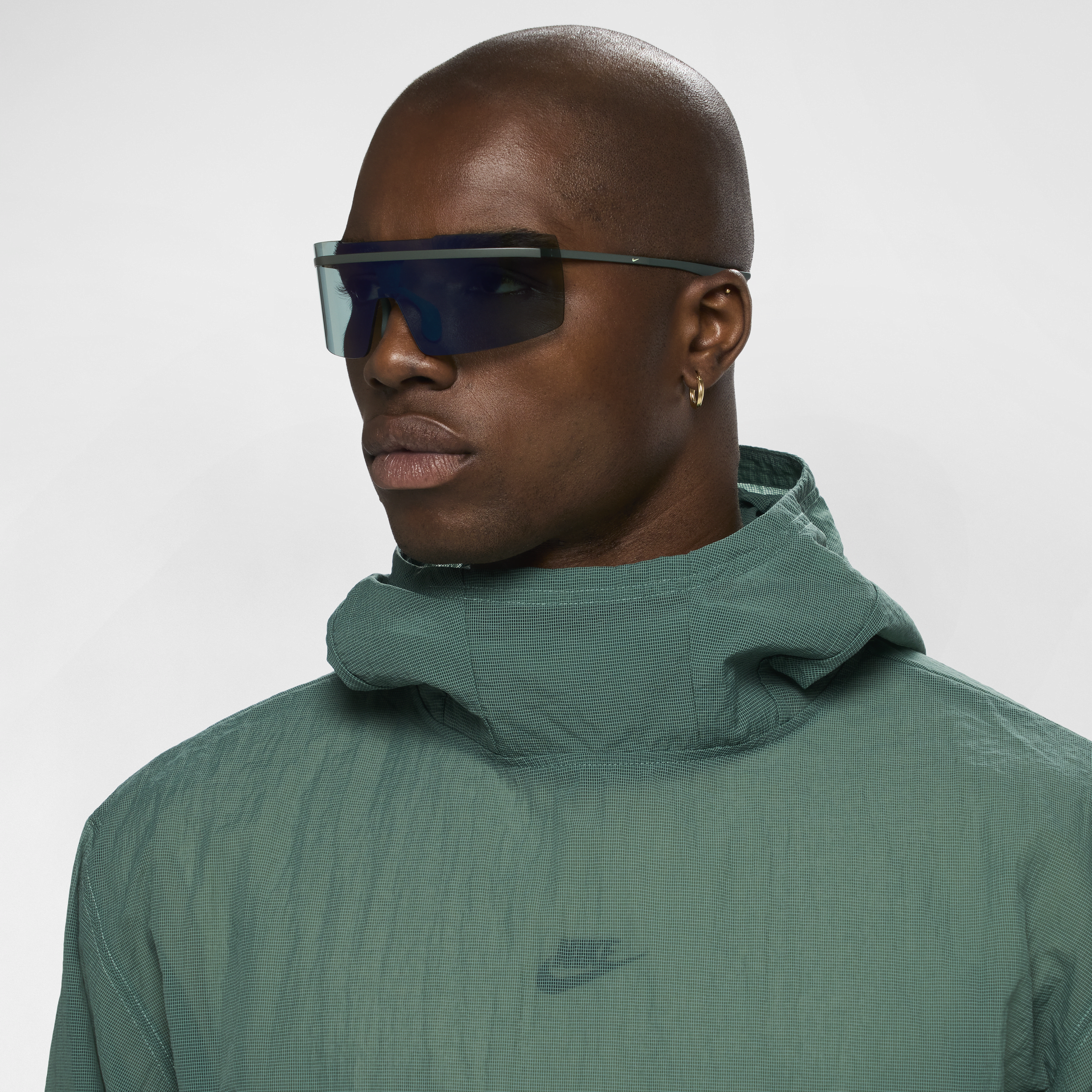 Shop Nike Unisex Echo Shield Mirrored Sunglasses In Green