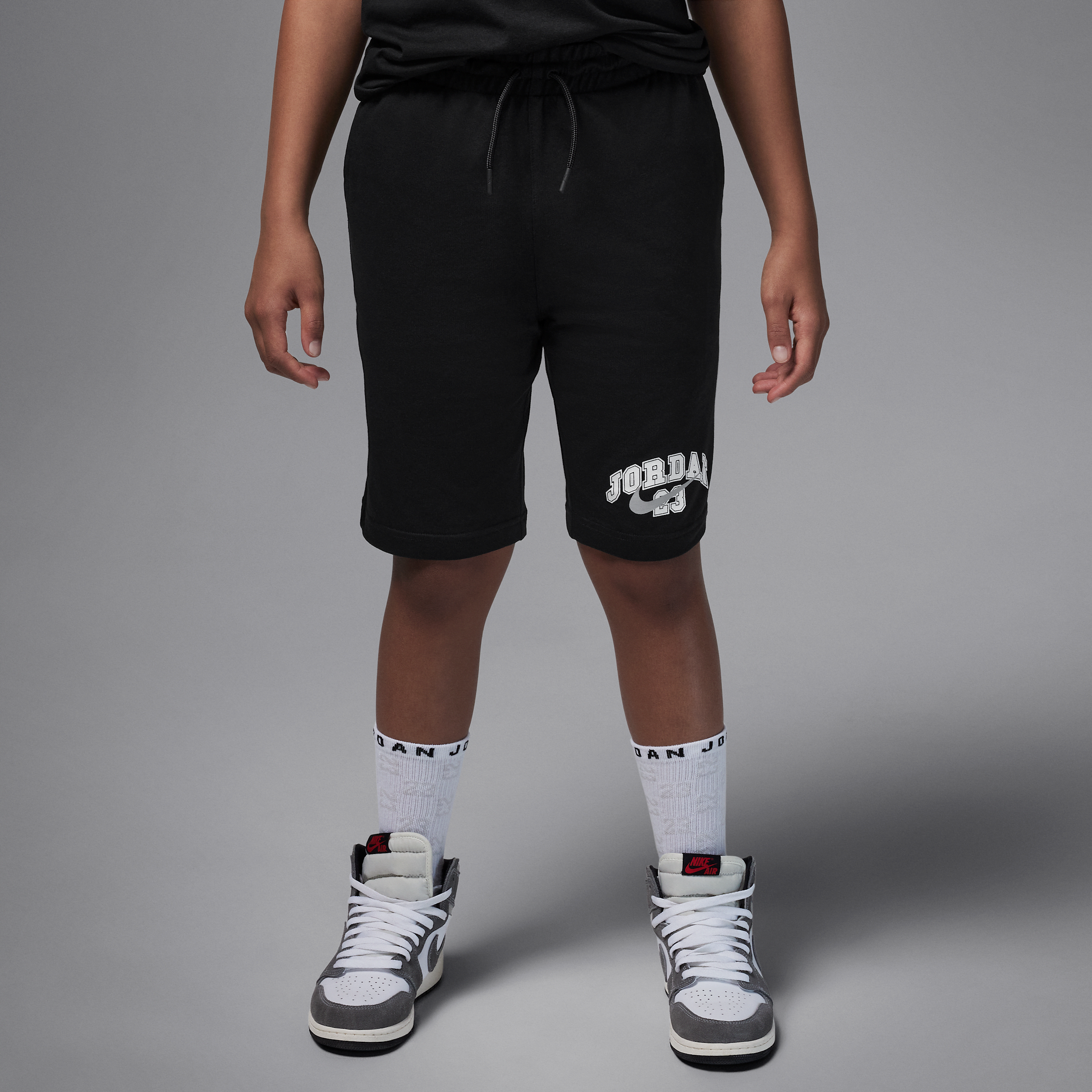 Jordan Big Kids' Mvp French Terry Shorts In Black