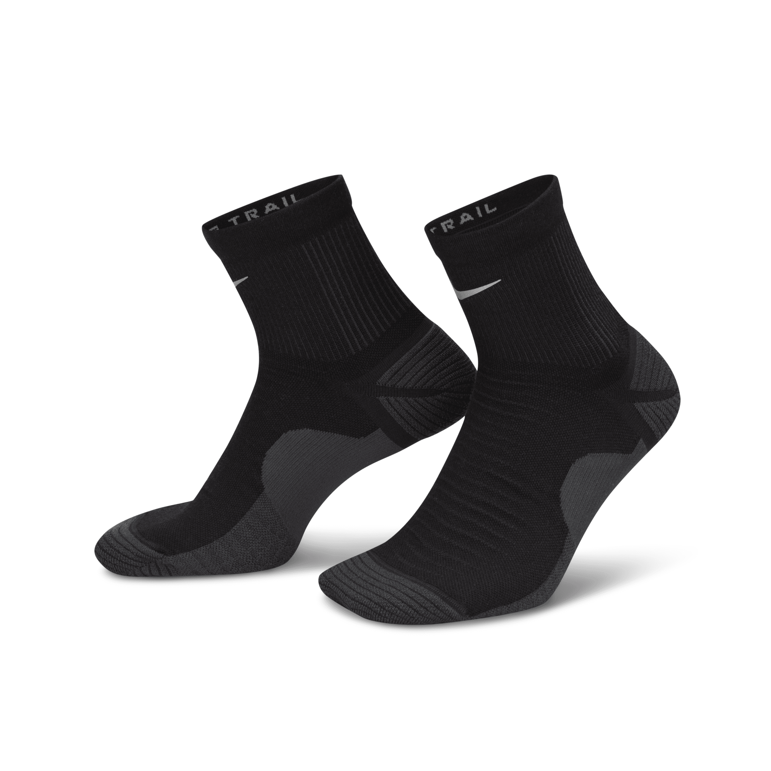 Nike Unisex Trail Running Ankle Socks (1 Pair) In Black