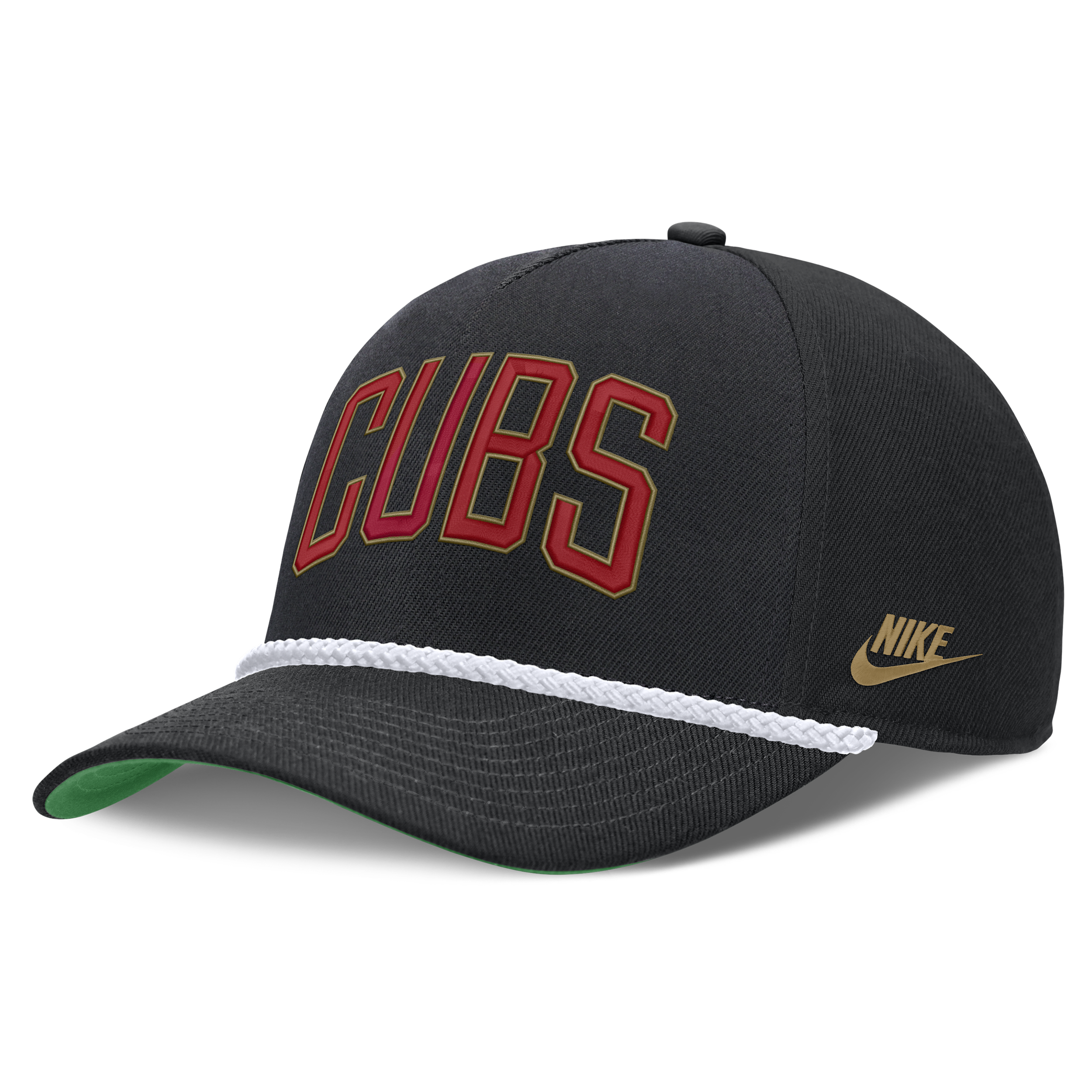 Chicago Cubs Rise Nike Men's MLB Adjustable Hat in Black | NB4508ZEC78-D8K
