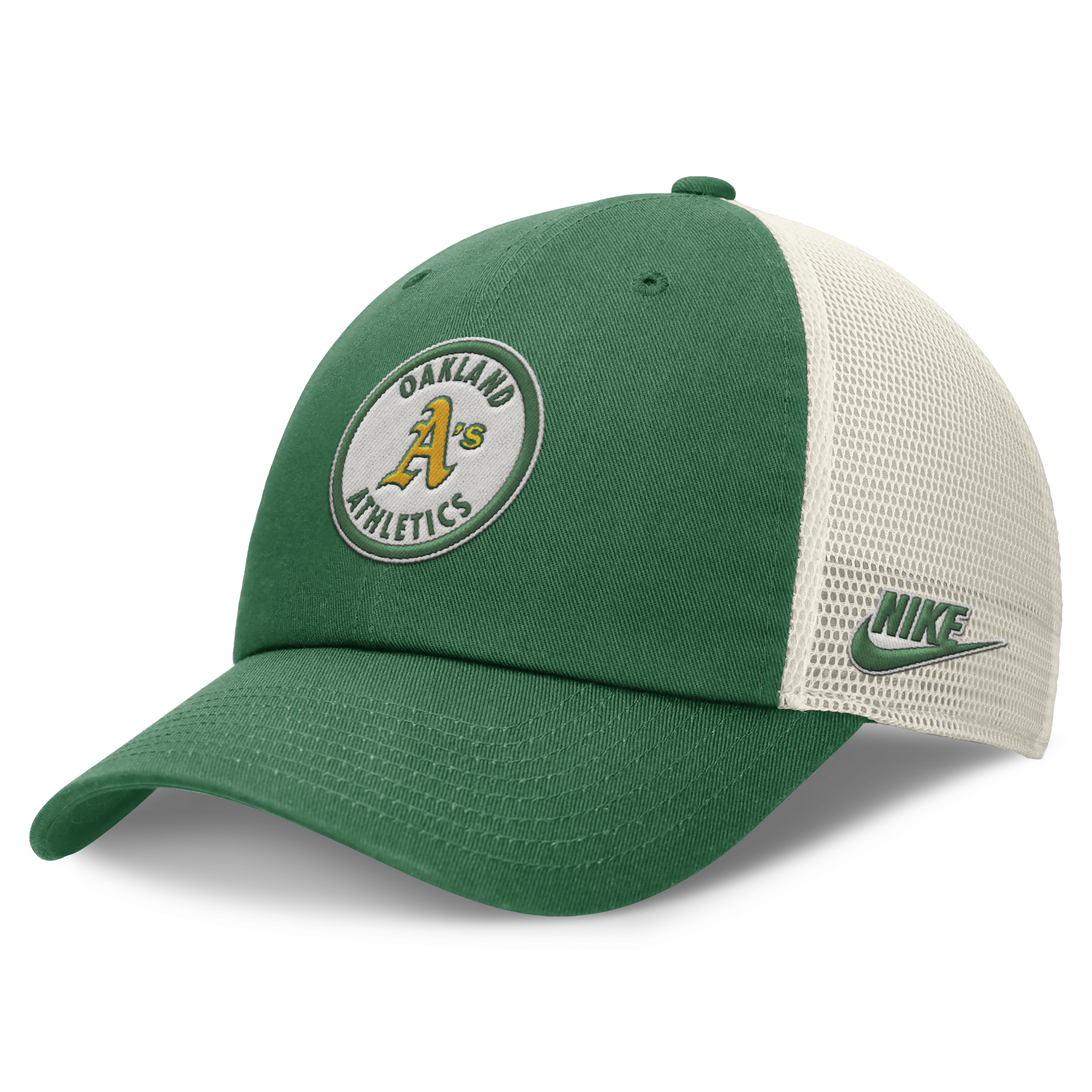Shop Nike Oakland Athletics Rewind Cooperstown Club  Men's Mlb Trucker Adjustable Hat In Green