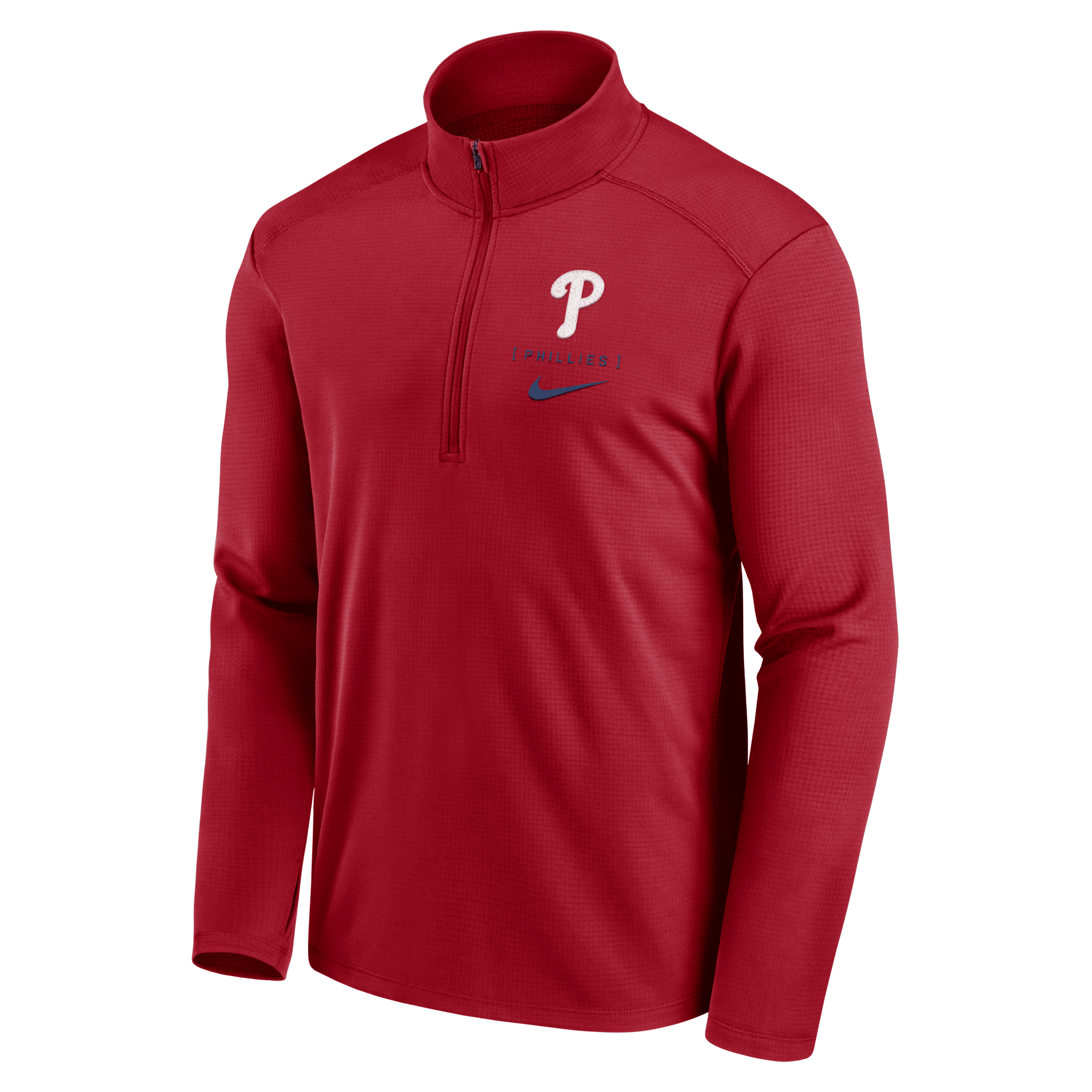 Nike Philadelphia Phillies Franchise Logo Pacer  Men's Dri-fit Mlb 1/2-zip Jacket In Red
