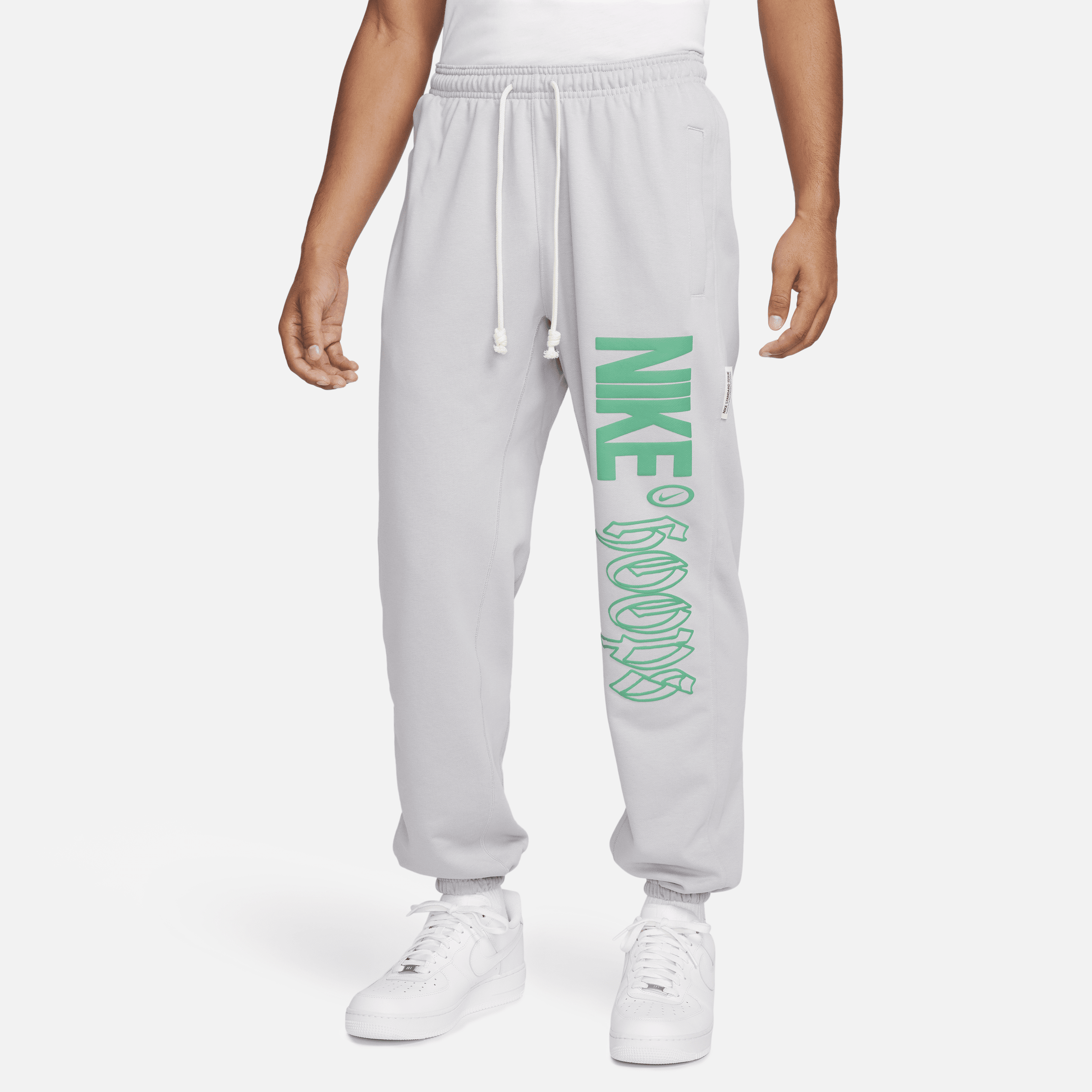 Shop Nike Men's Standard Issue Dri-fit Basketball Pants In Grey