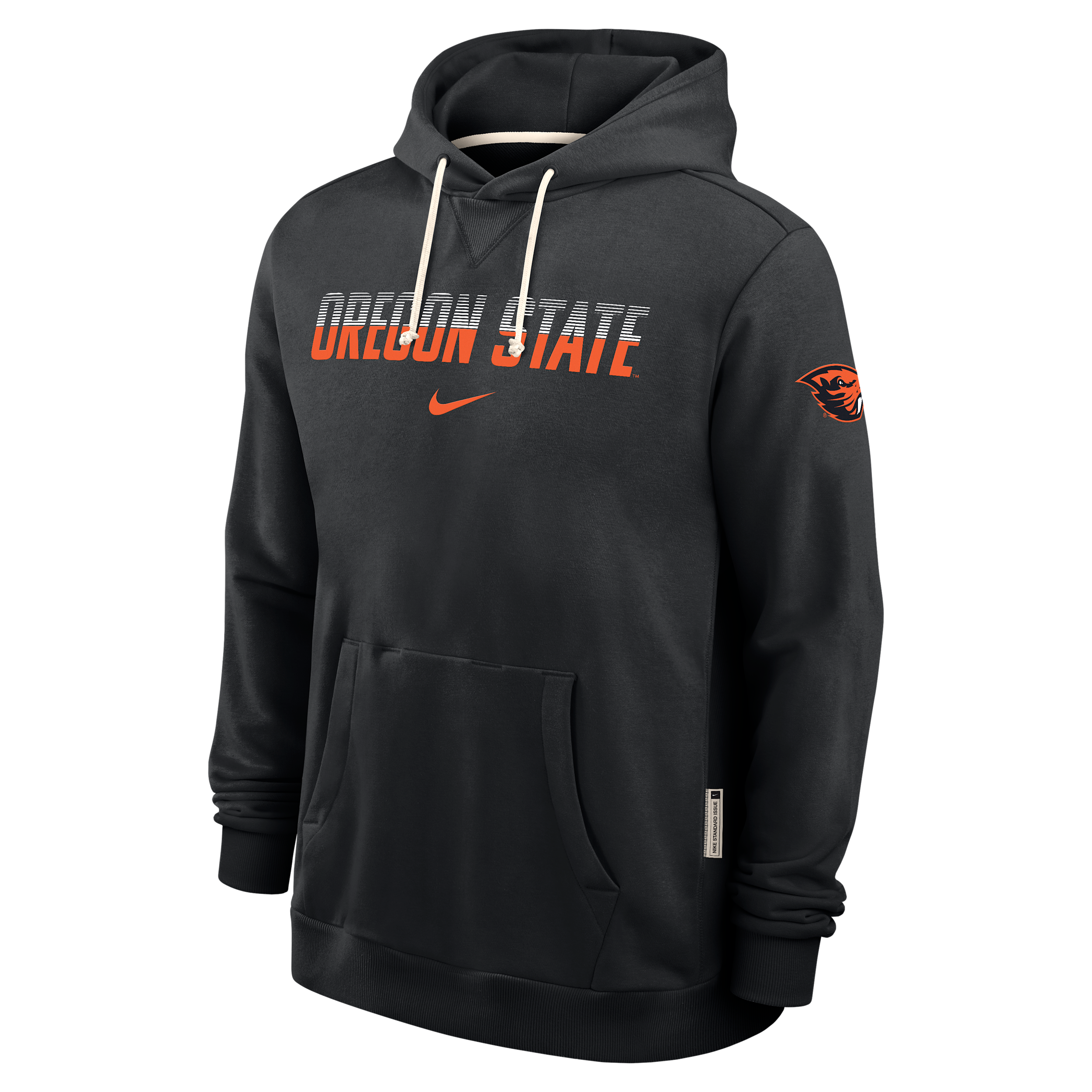 Nike Men's Oregon State Beavers 2026 Sideline Standard Issue French-Terry Loose-Fit Hoodie - Black