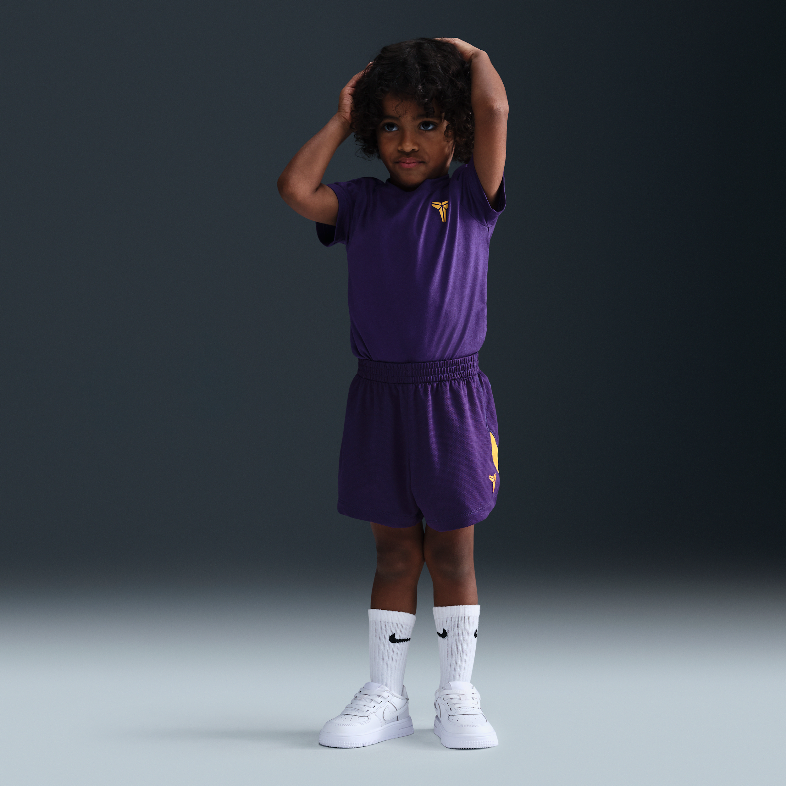Nike Dri-fit Kobe Bryant Toddler Shorts In Purple
