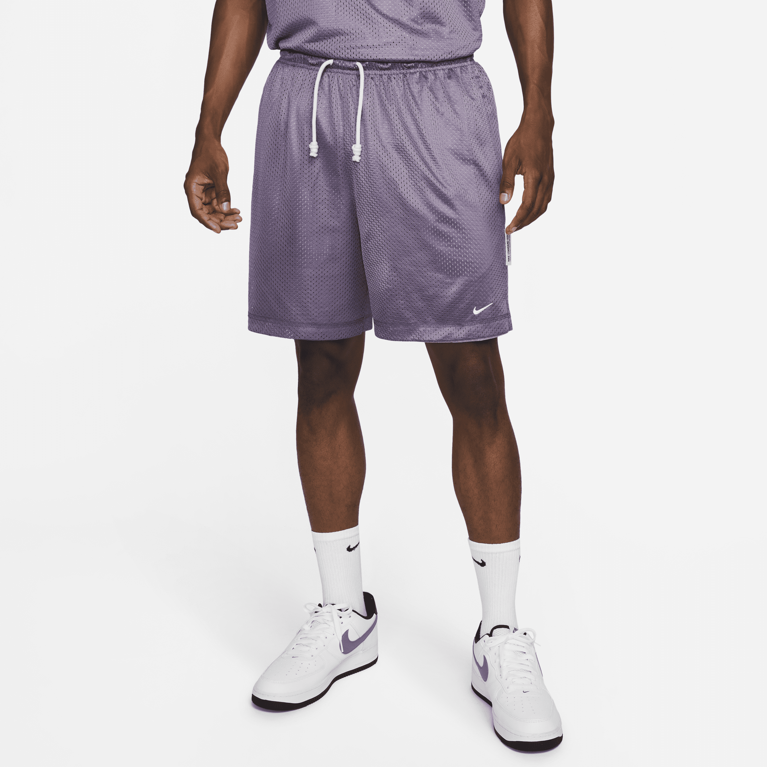 Nike Men's Dri-fit Standard Issue Reversible 6" Basketball Shorts In Purple