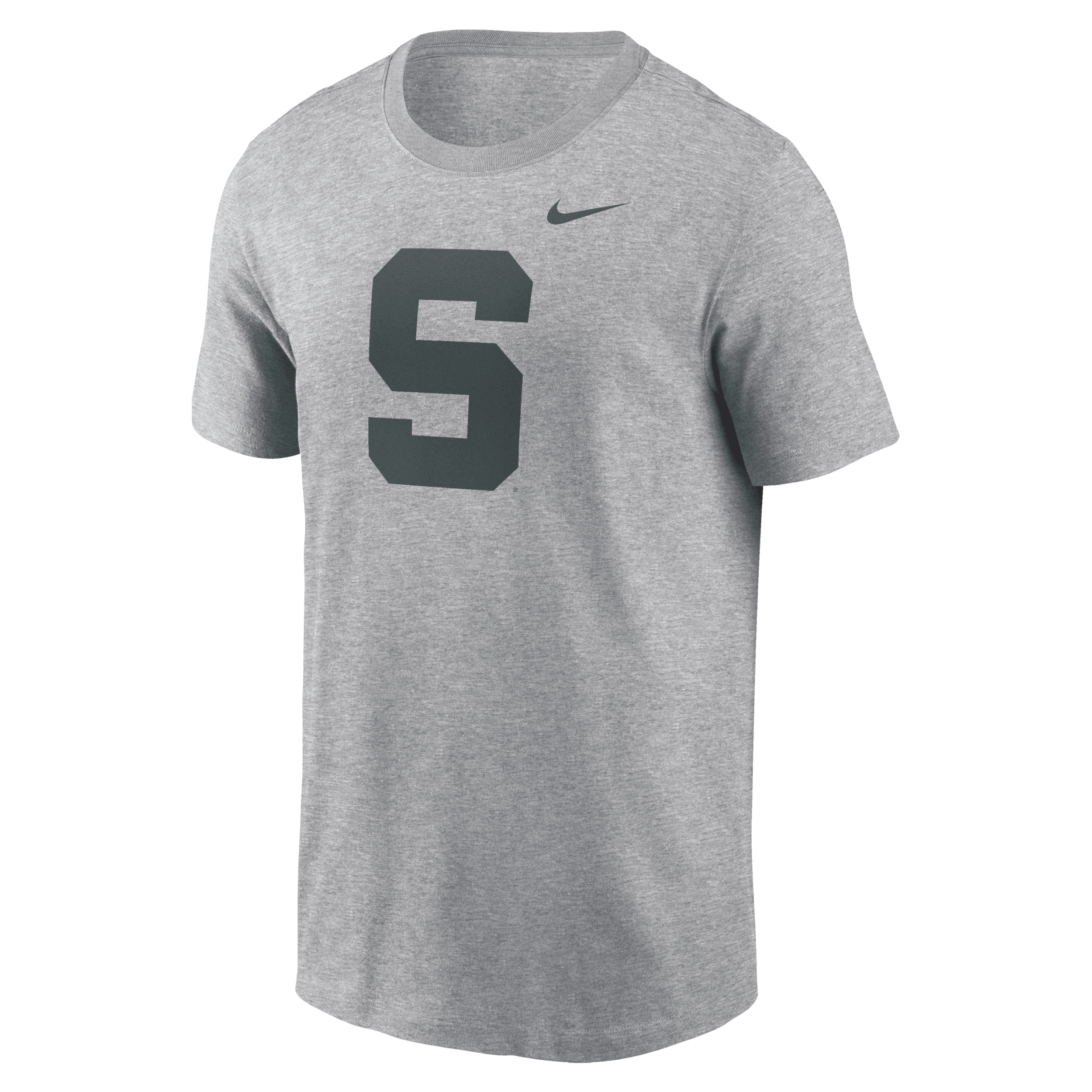 Nike Michigan State Spartans Primetime Evergreen Alternate Logo  Men's College T-shirt In Gray