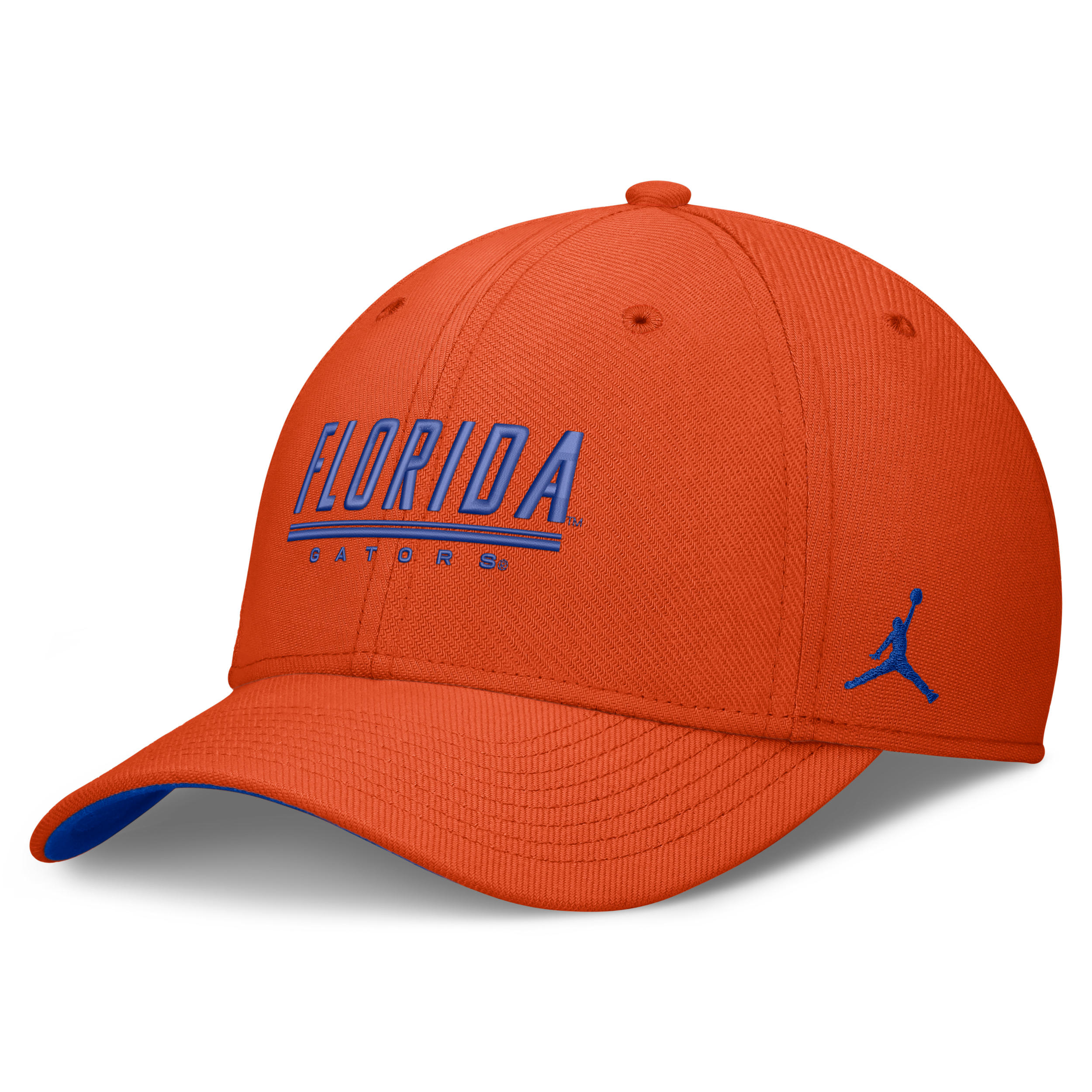 Jordan Adult Florida Gators Orange Rise Swooshflex Dri-Fit Game Day Structured Hat, Men's, Medium/Large