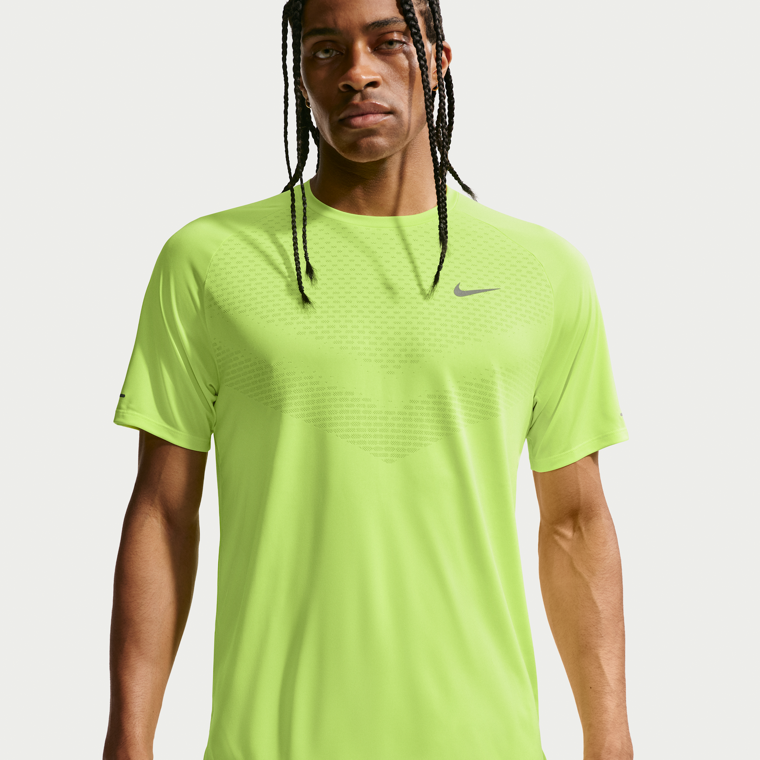 Nike Men's Stride Dri-FIT ADV Short-Sleeve Running Top in Yellow | HV5203-737