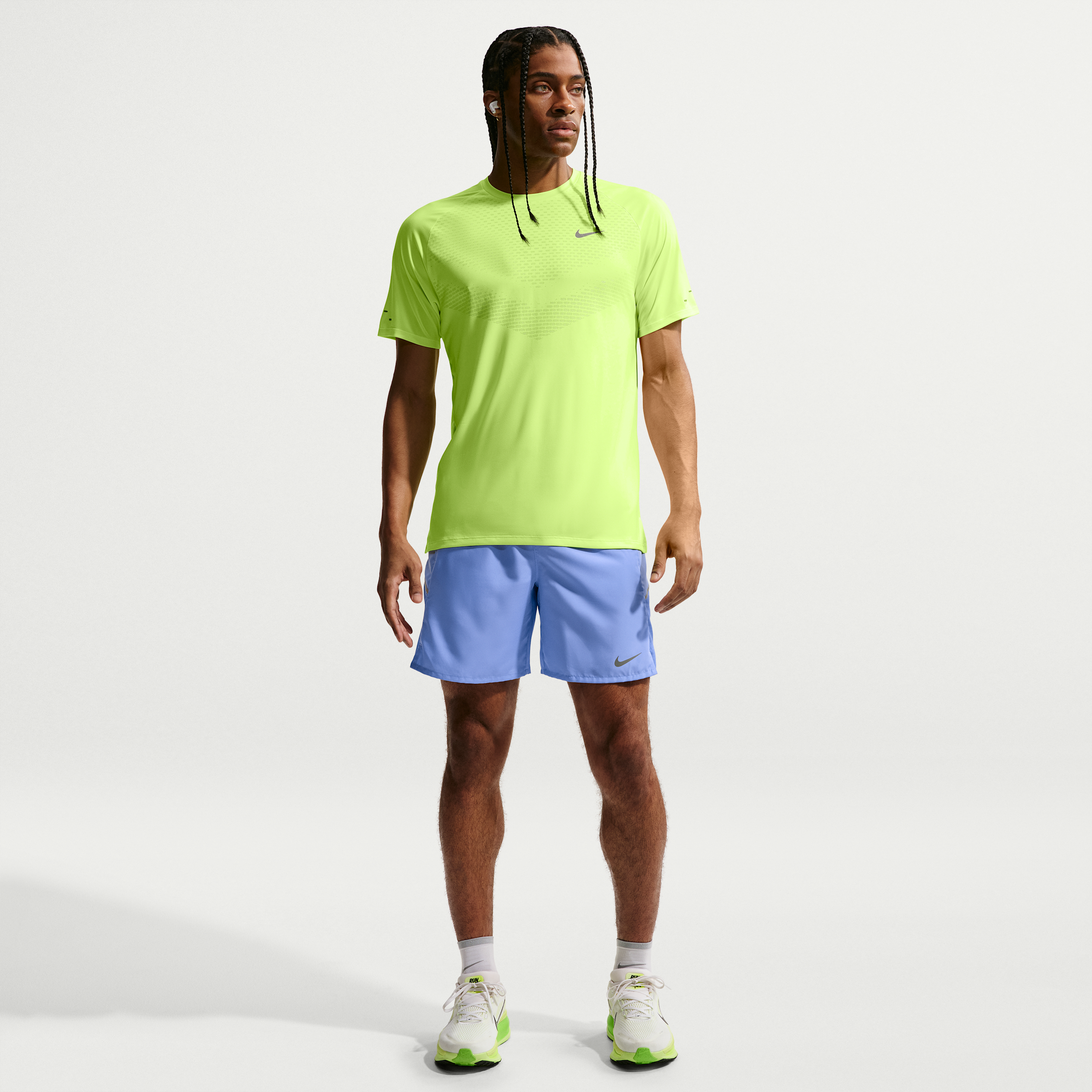 Nike Men's Miler Dri-FIT 7" Brief-Lined Running Shorts in Blue | IF2070-494