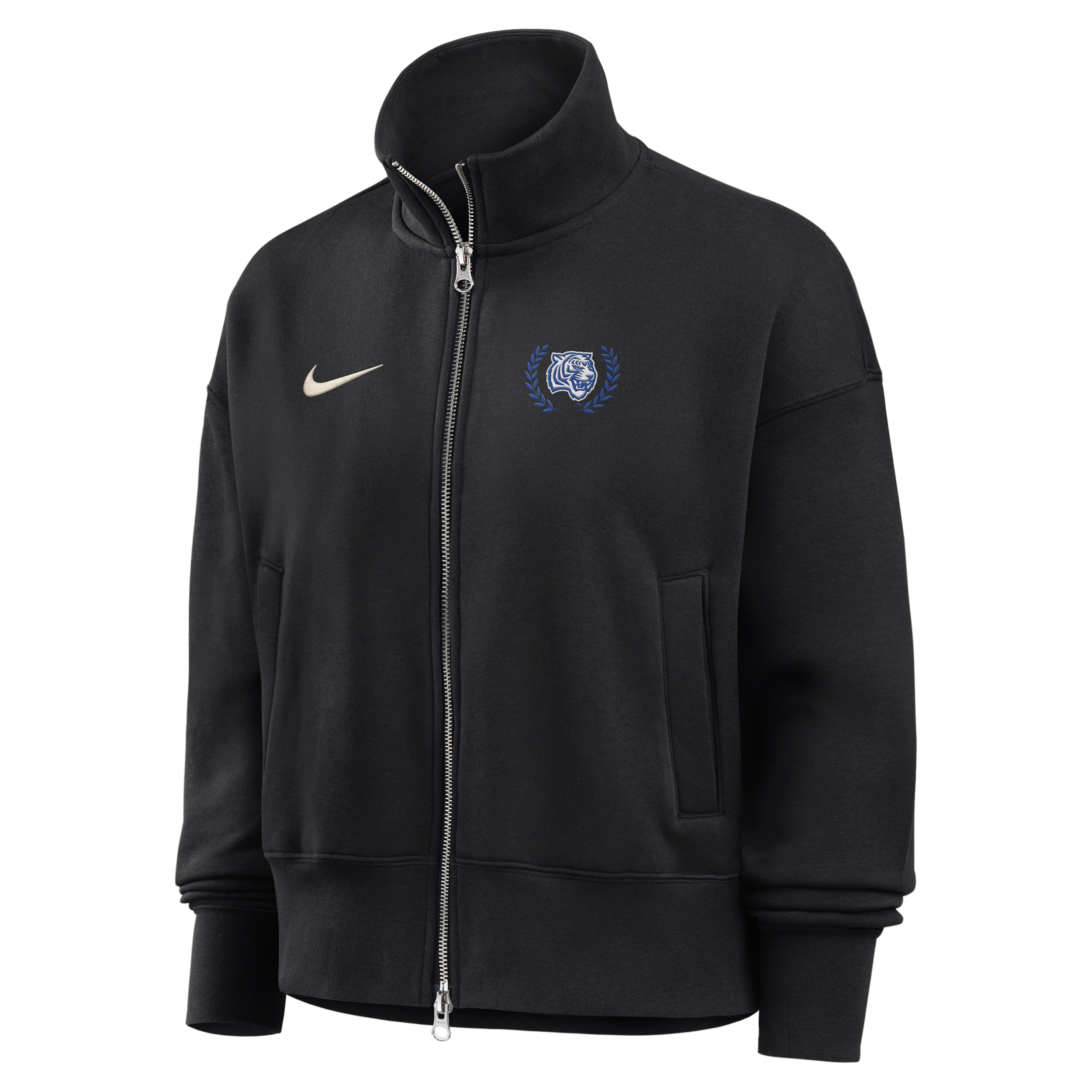 Nike Women's College (Tennessee State University) Nike Women's Phoenix Fleece Track Jacket in Black | ZW052NTESU26-BLK