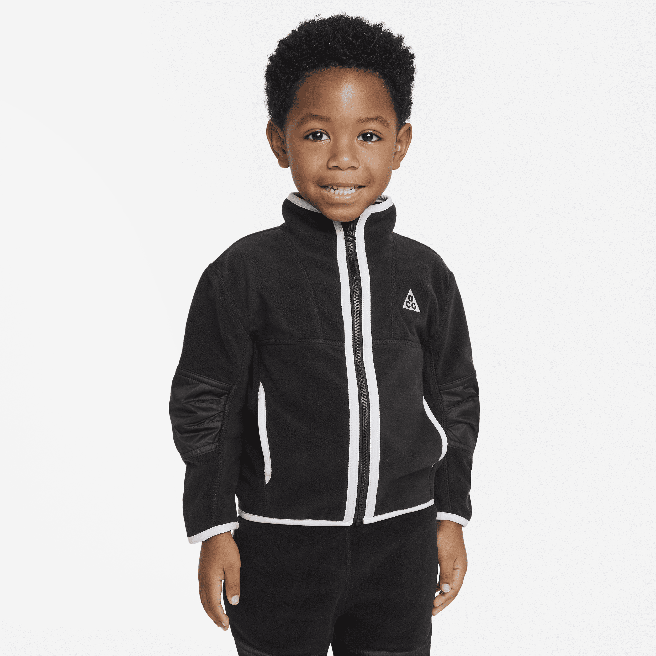 Nike Babies' Acg Polar Fleece Jacket Toddler Jacket In Black
