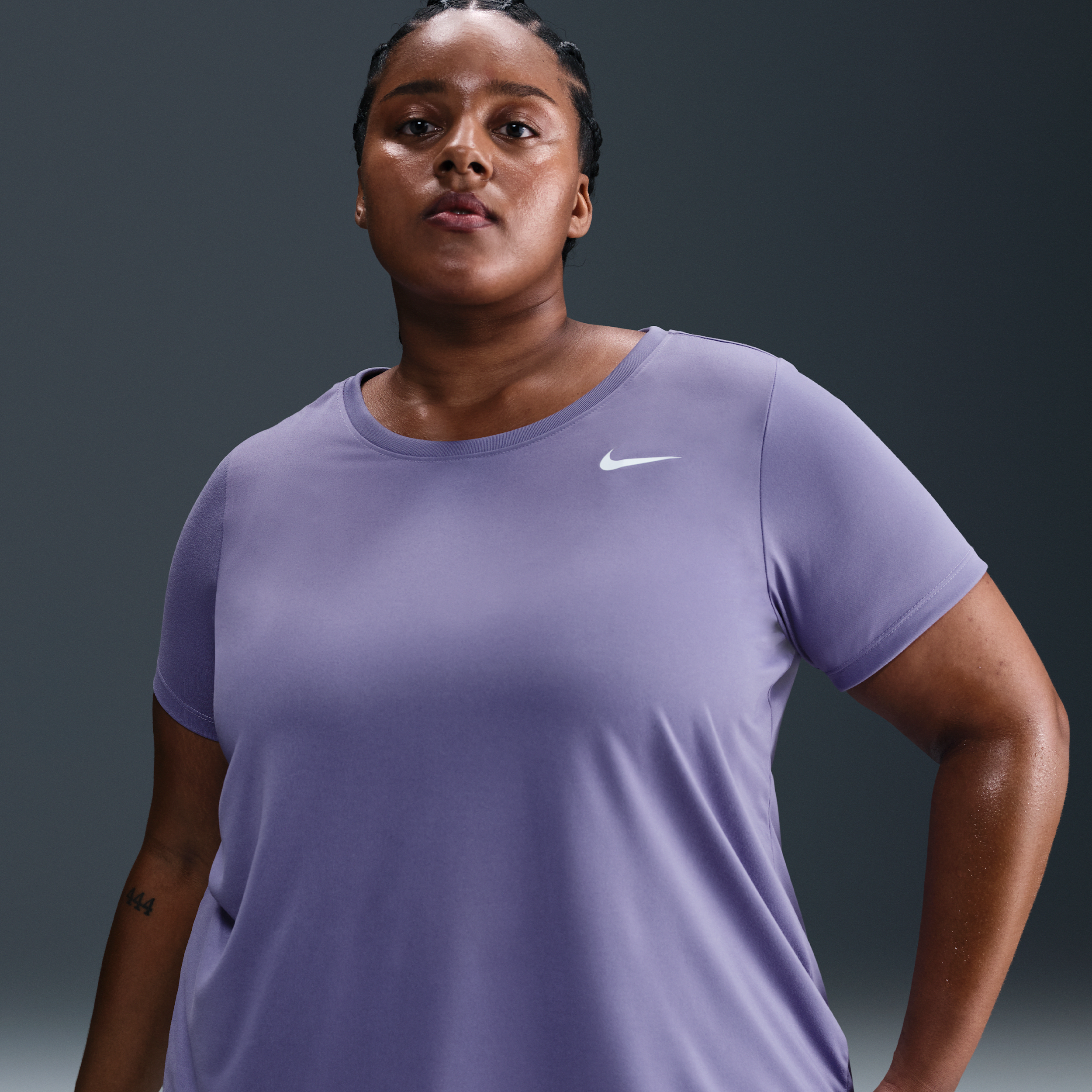 Nike Women's Dri-fit T-shirt (plus Size) In Purple