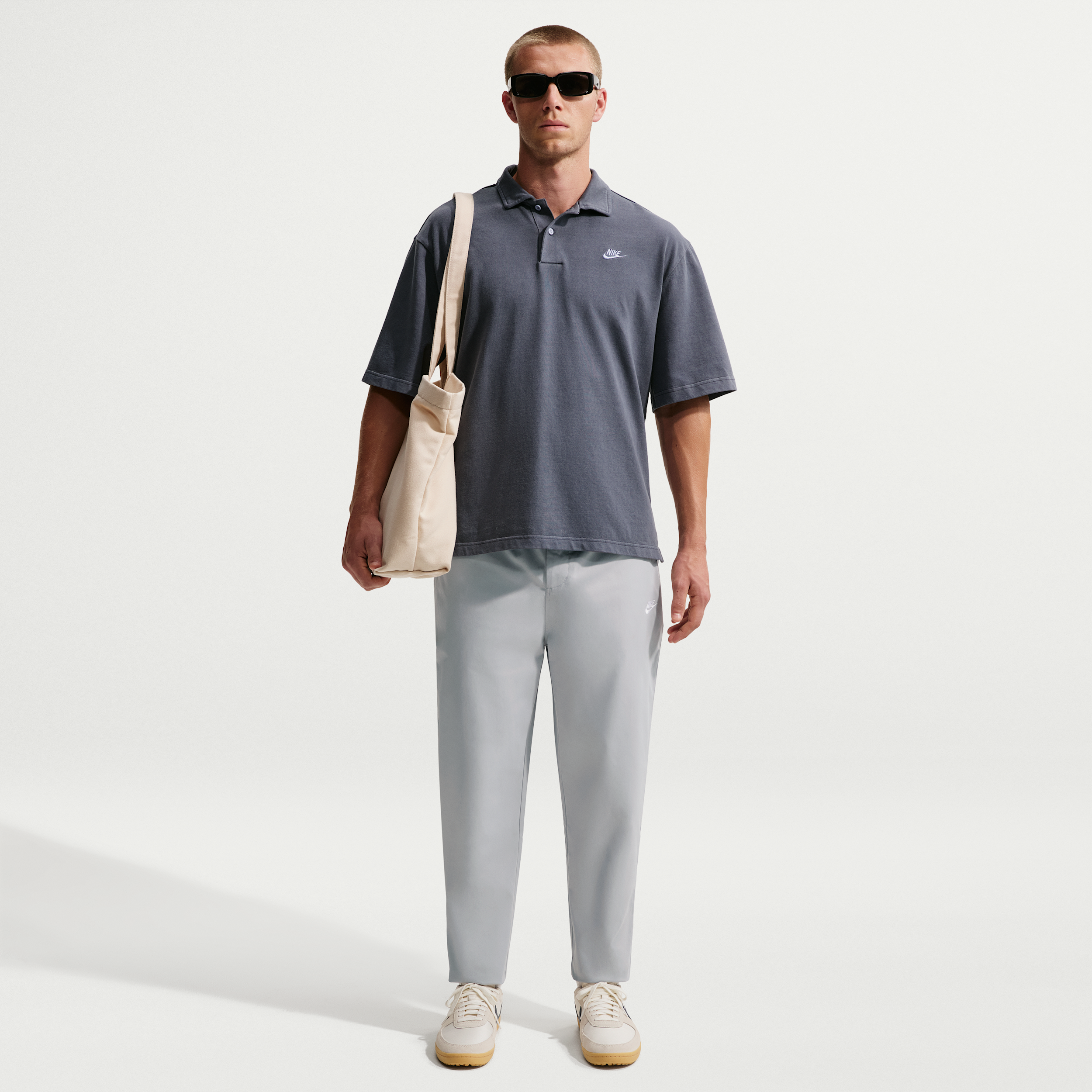 Nike Men's Club Woven Tapered Pants in Grey | HJ1997-077
