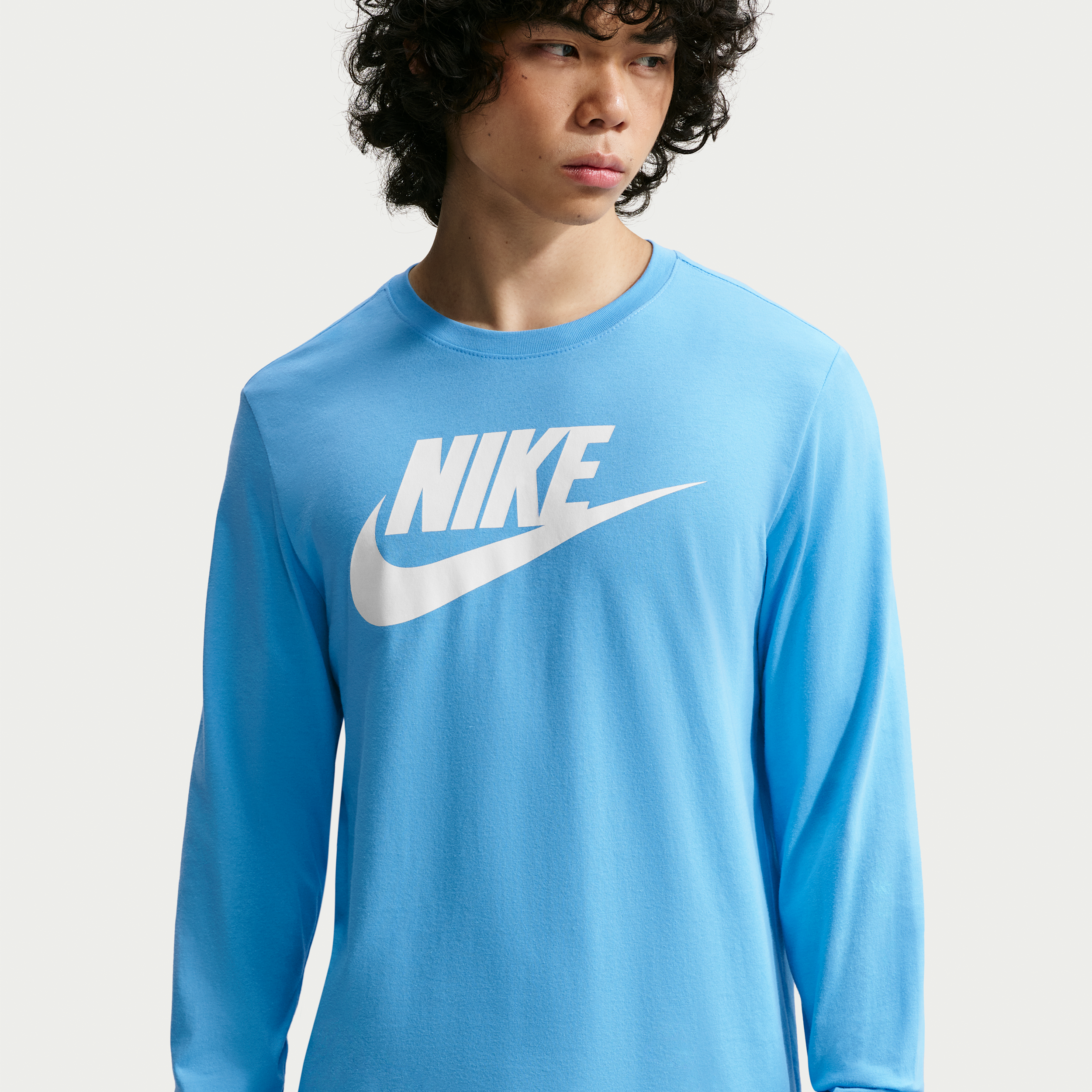 Men's Nike Sportswear Long-Sleeve T-Shirt in Blue | CI6291-497