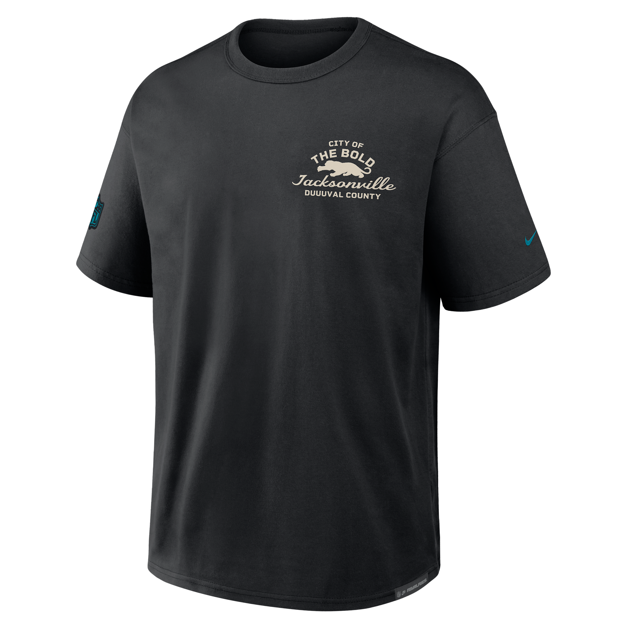 Jacksonville Jaguars Rivalries Collection Max90 Nike Men's NFL T-Shirt in Black | 04T600A9N-HQL