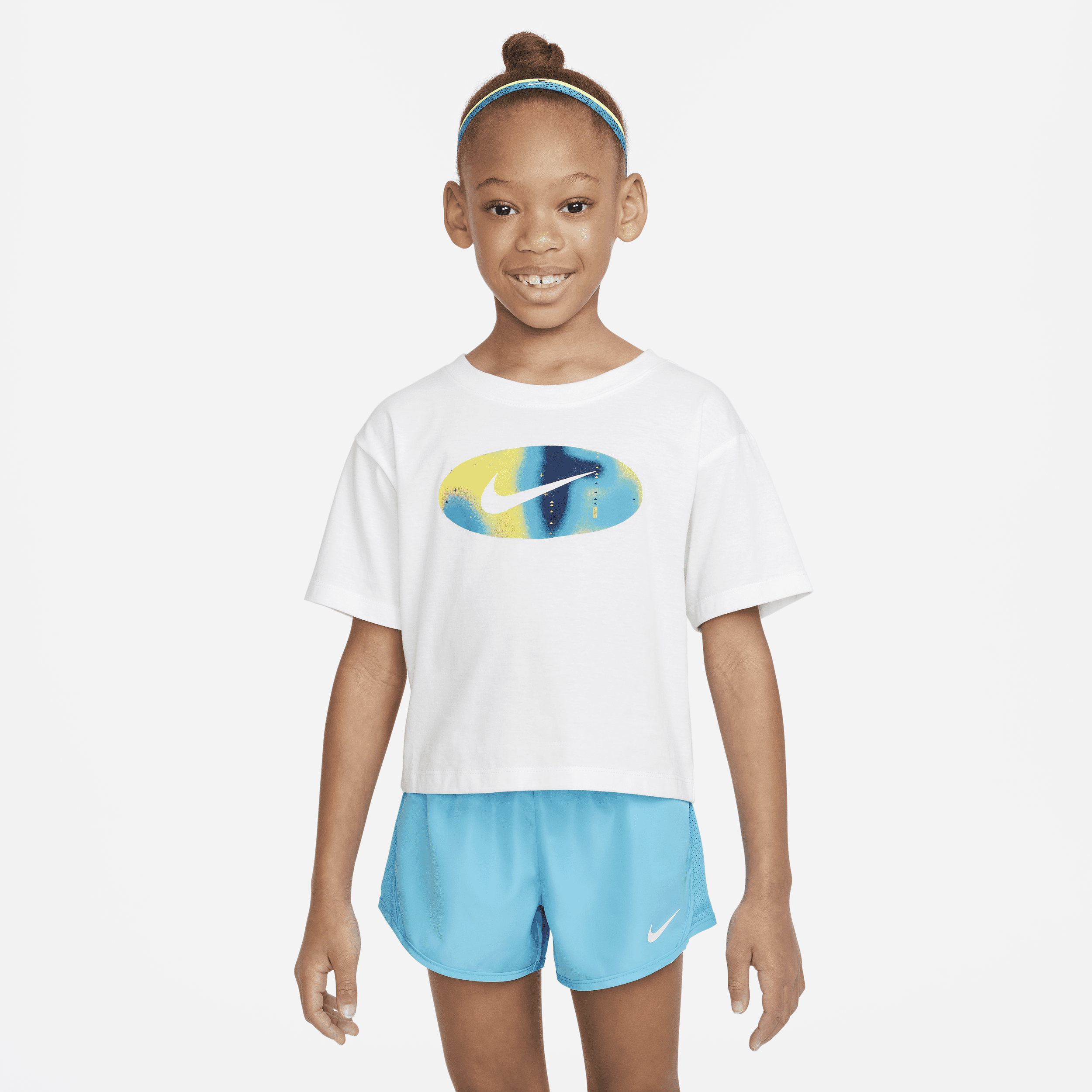 Nike Kids Create Graphic Boxy Tee Little Kids' T-shirt In White