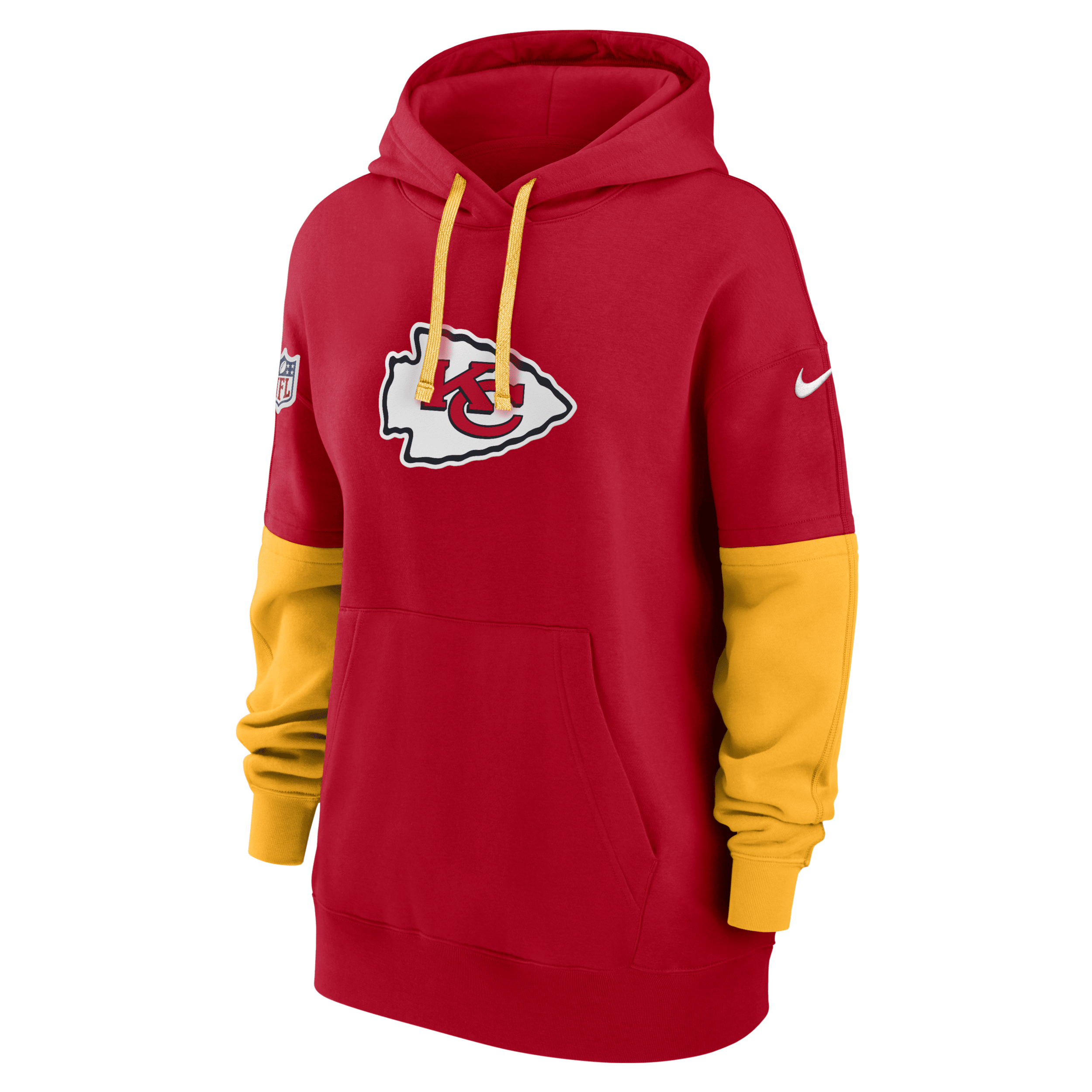 Nike Kansas City Chiefs Sideline Essential Women's Nfl Pullover Hoodie In Red