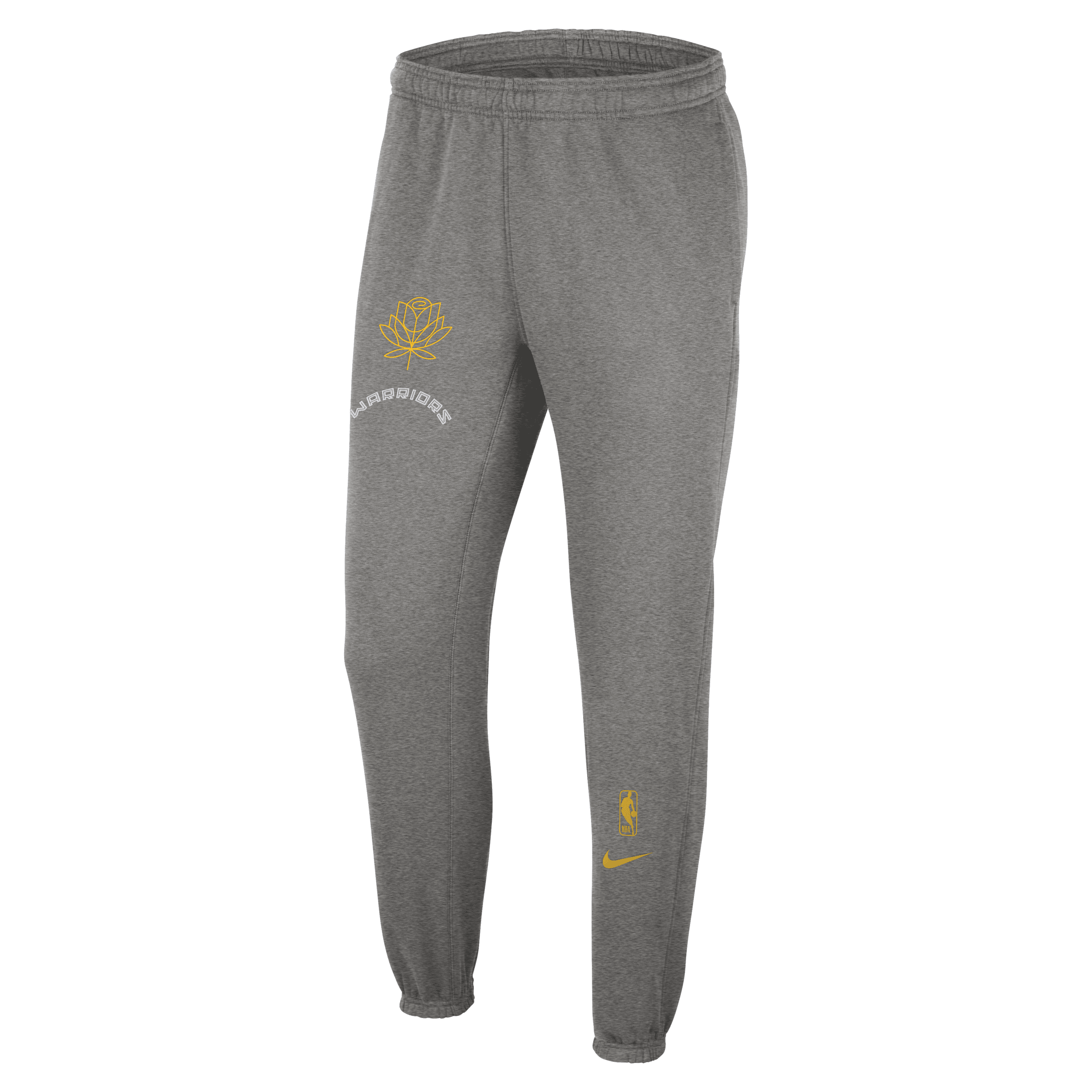 Shop Nike Golden State Warriors Courtside City Edition  Men's Nba Fleece Pants In Grey