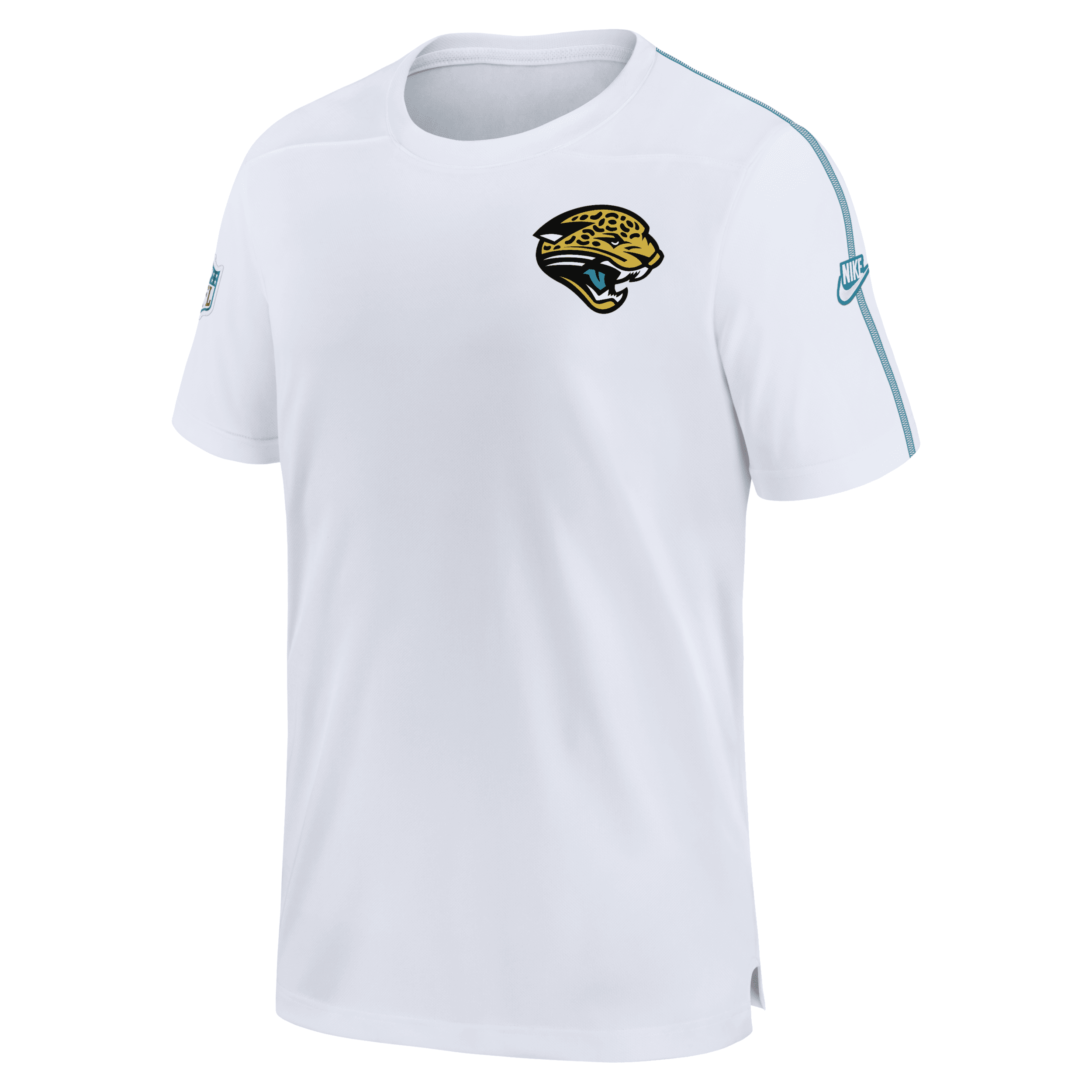 Nike Men's White Jacksonville Jaguars Throwback Sideline Alternate Logo Coach Performance Top In White