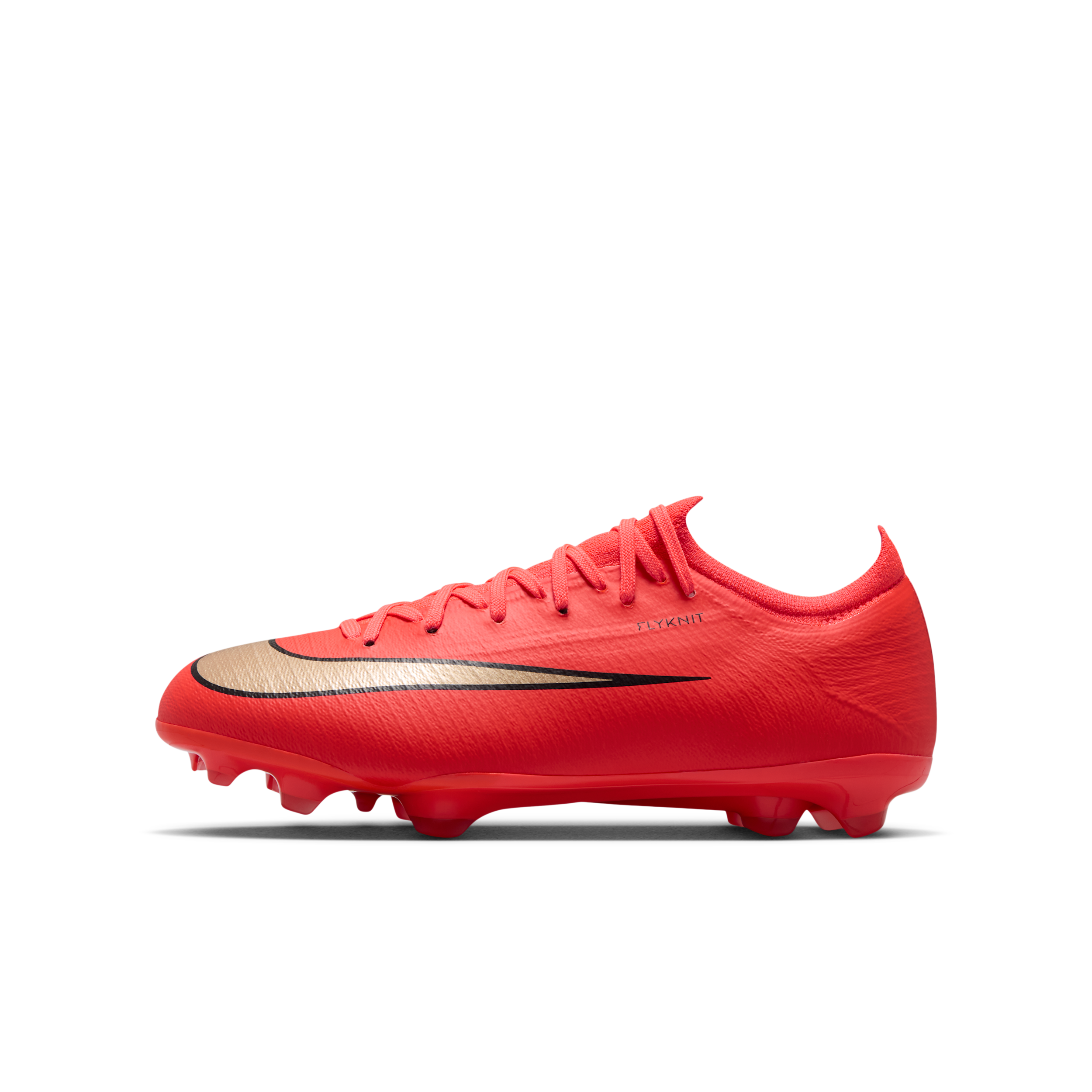 Nike Jr. Mercurial Vapor 17 Pro Big Kids' Firm-Ground Low-Top Soccer Cleats in Red | IM6539-600