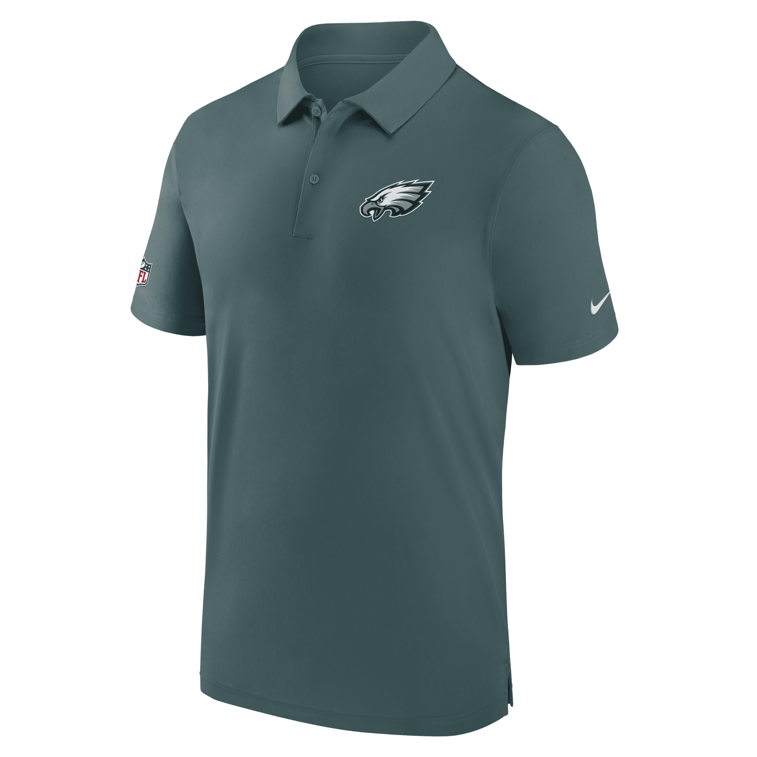 Philadelphia Eagles Sideline Coach Men’s Nike Men's Dri-Fit NFL Polo in Green, Size: Small | 00MG3JD86-0BW