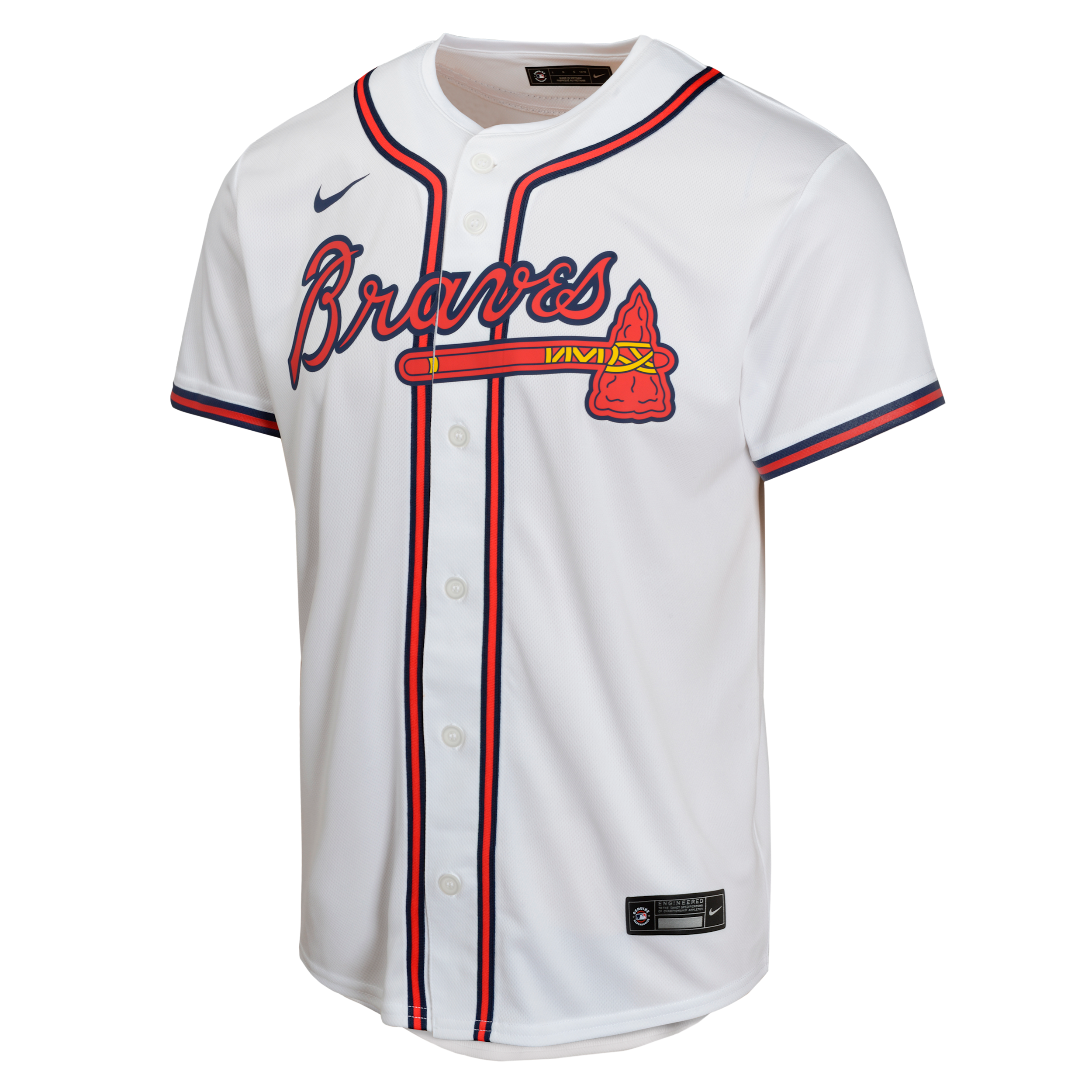 Nike Big Boys and Girls Austin Riley White Atlanta Braves Home Game Player Jersey - White