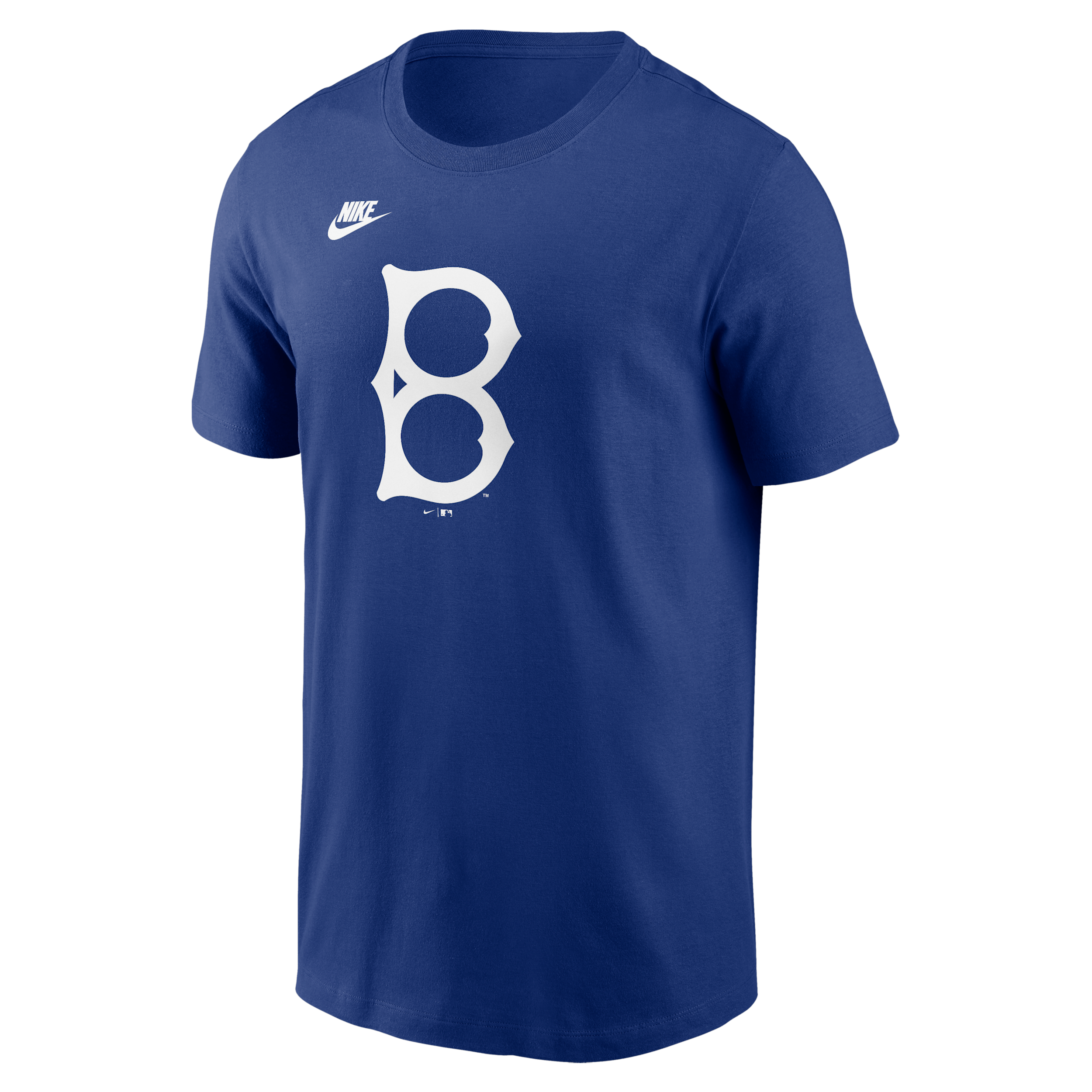 Nike Big Boys And Girls Royal Brooklyn Dodgers Cooperstown Collection Team Logo T-shirt In Blue