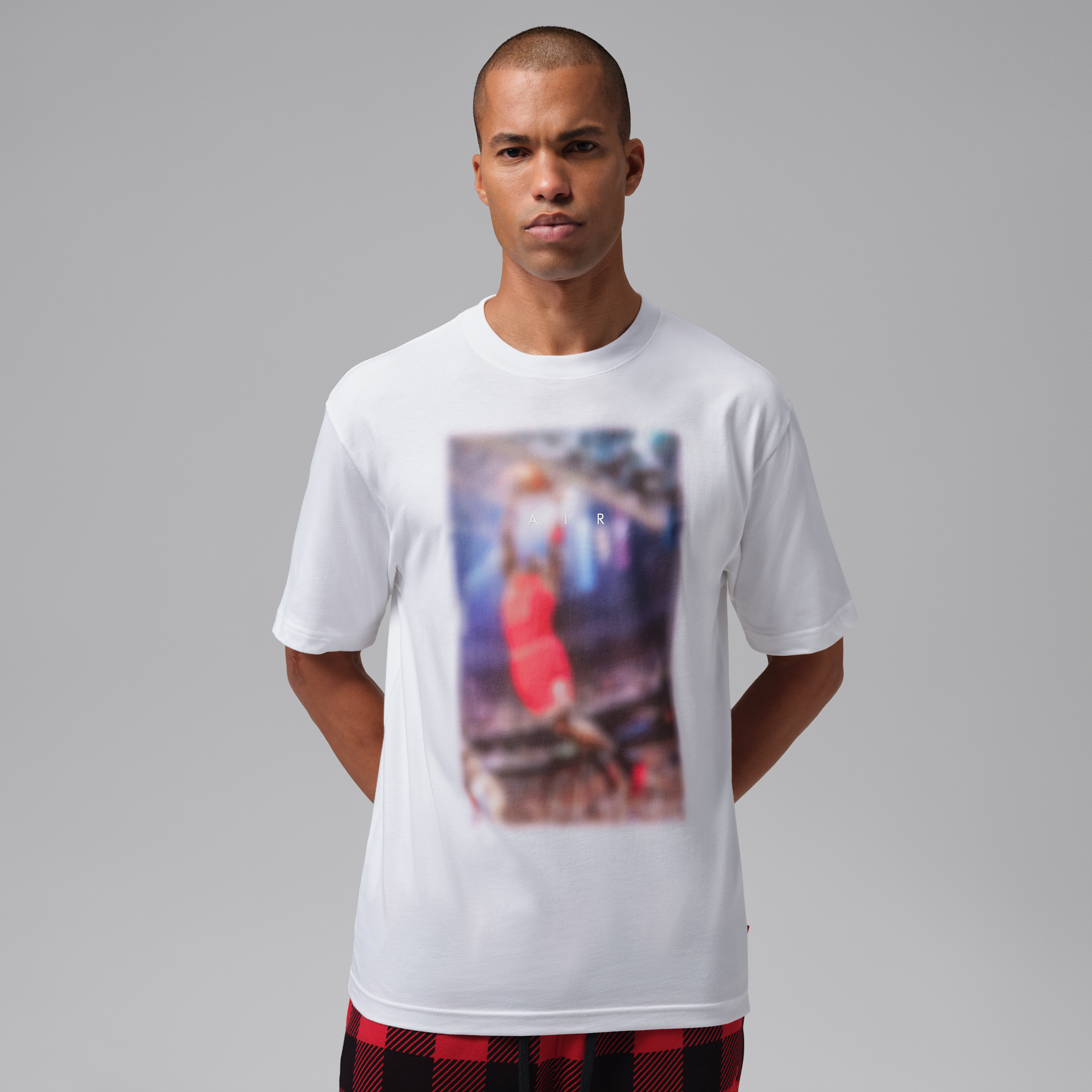 Jordan Men's Brooklyn Graphic T-Shirt, Medium, White