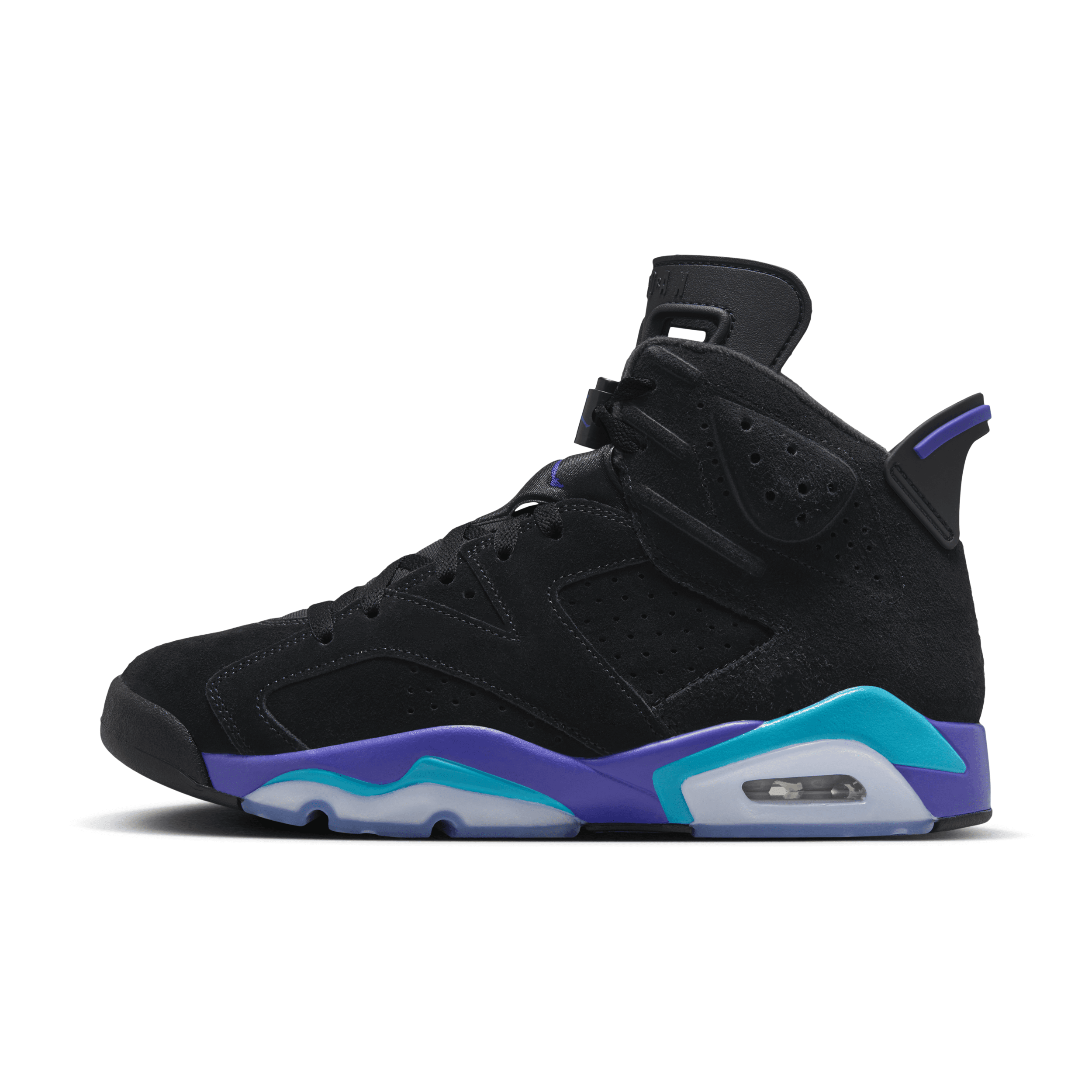 Jordan Men's Air 6 "aqua" Shoes In Black