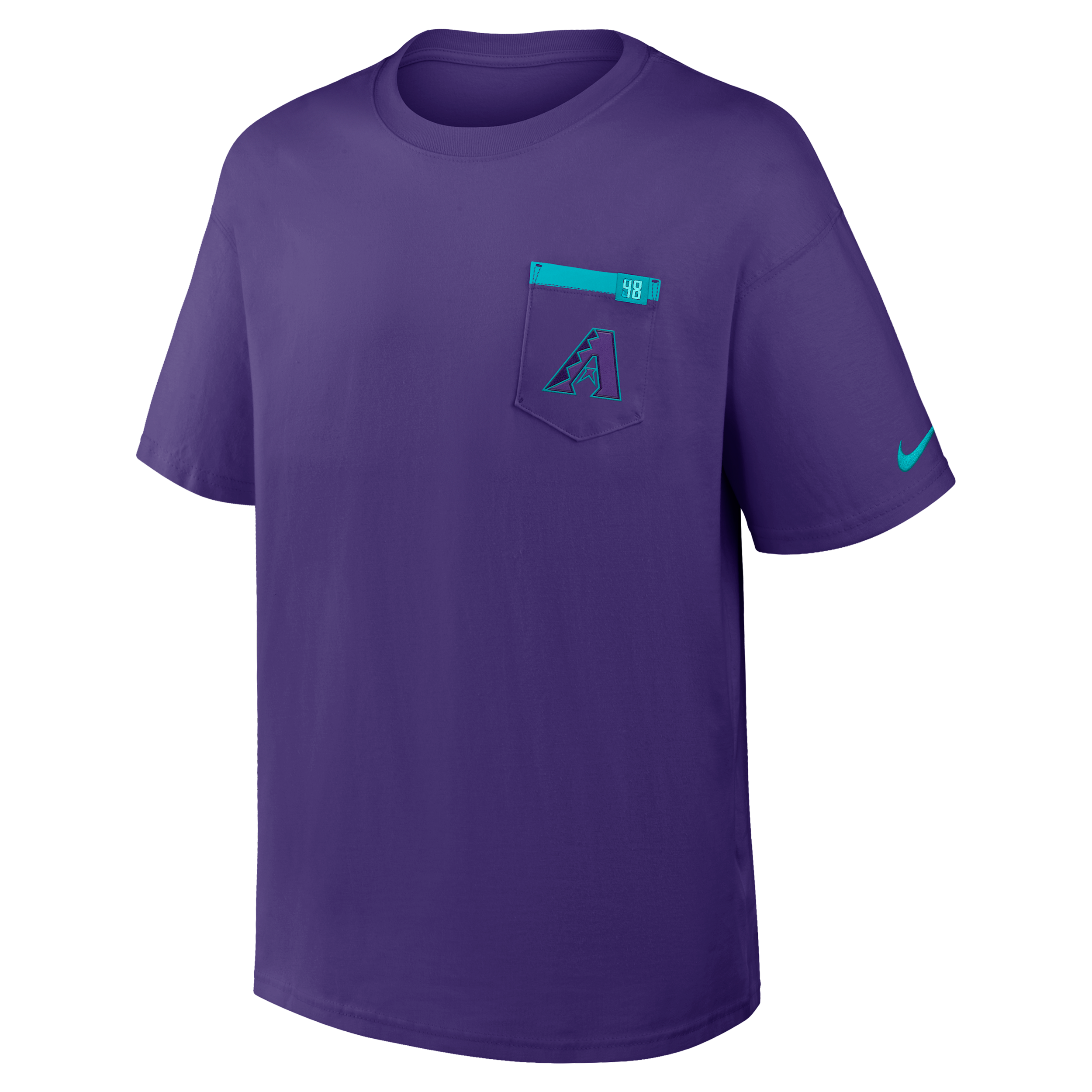 Arizona Diamondbacks City Connect 2-Hit Max90 Pocket Nike Men's MLB T-Shirt in Purple | 04T751LDQS-QUY