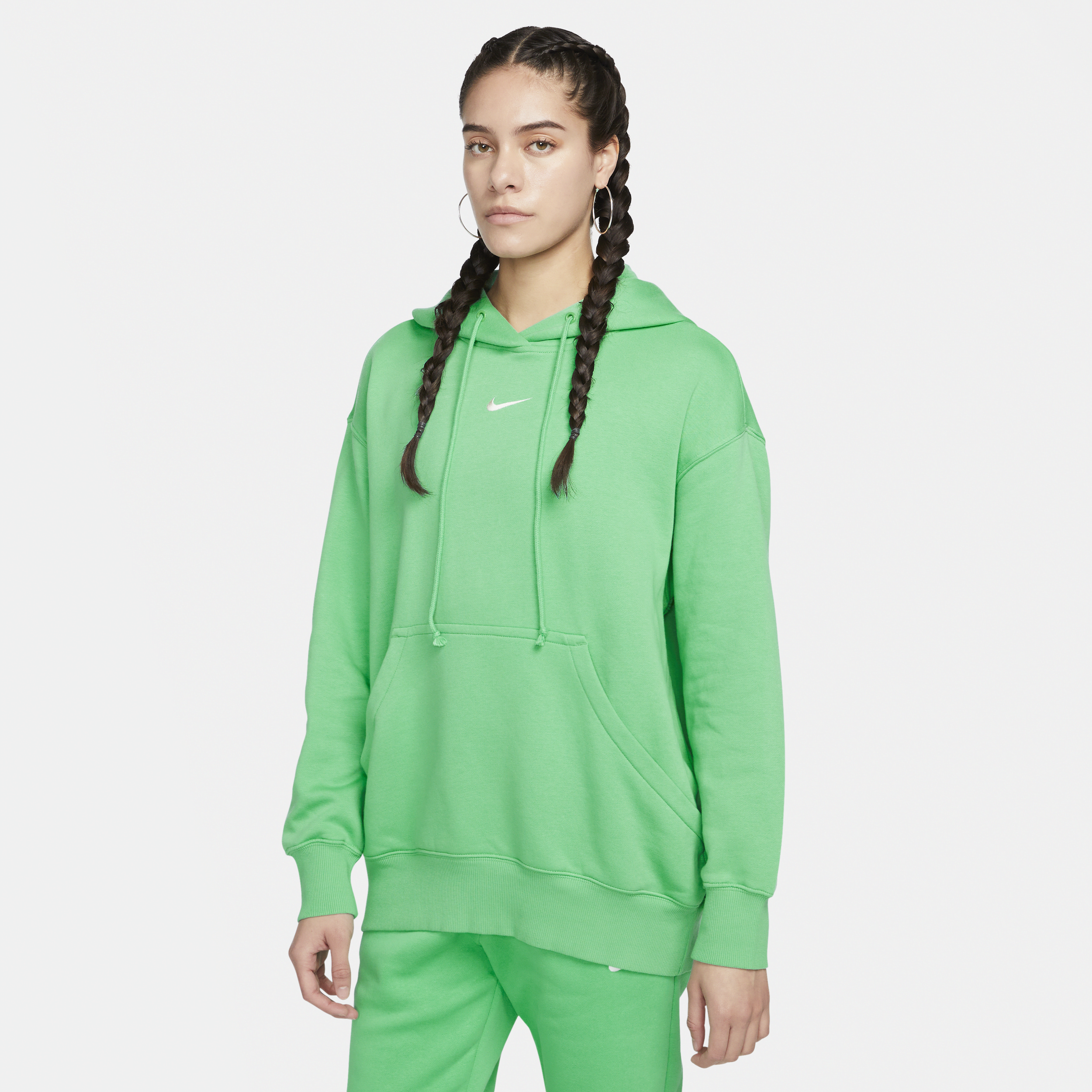 Vaccineren Overleven slijtage Nike Women's Sportswear Phoenix Fleece Oversized Pullover Hoodie In Green |  ModeSens
