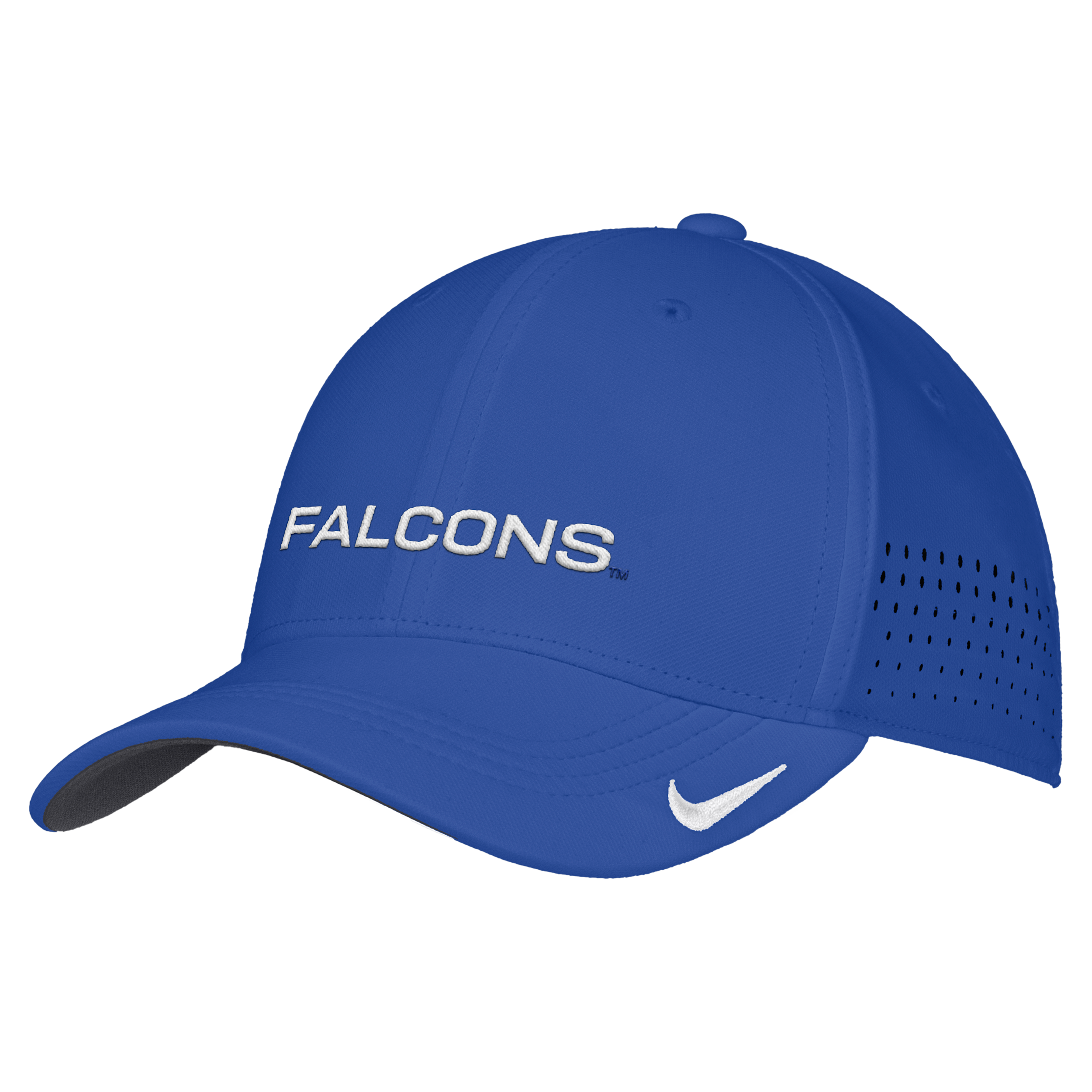 Nike Men's Royal Air Force Falcons 2026 On-Field AeroBill SwooshFlex Dri-fit Hat - Royal