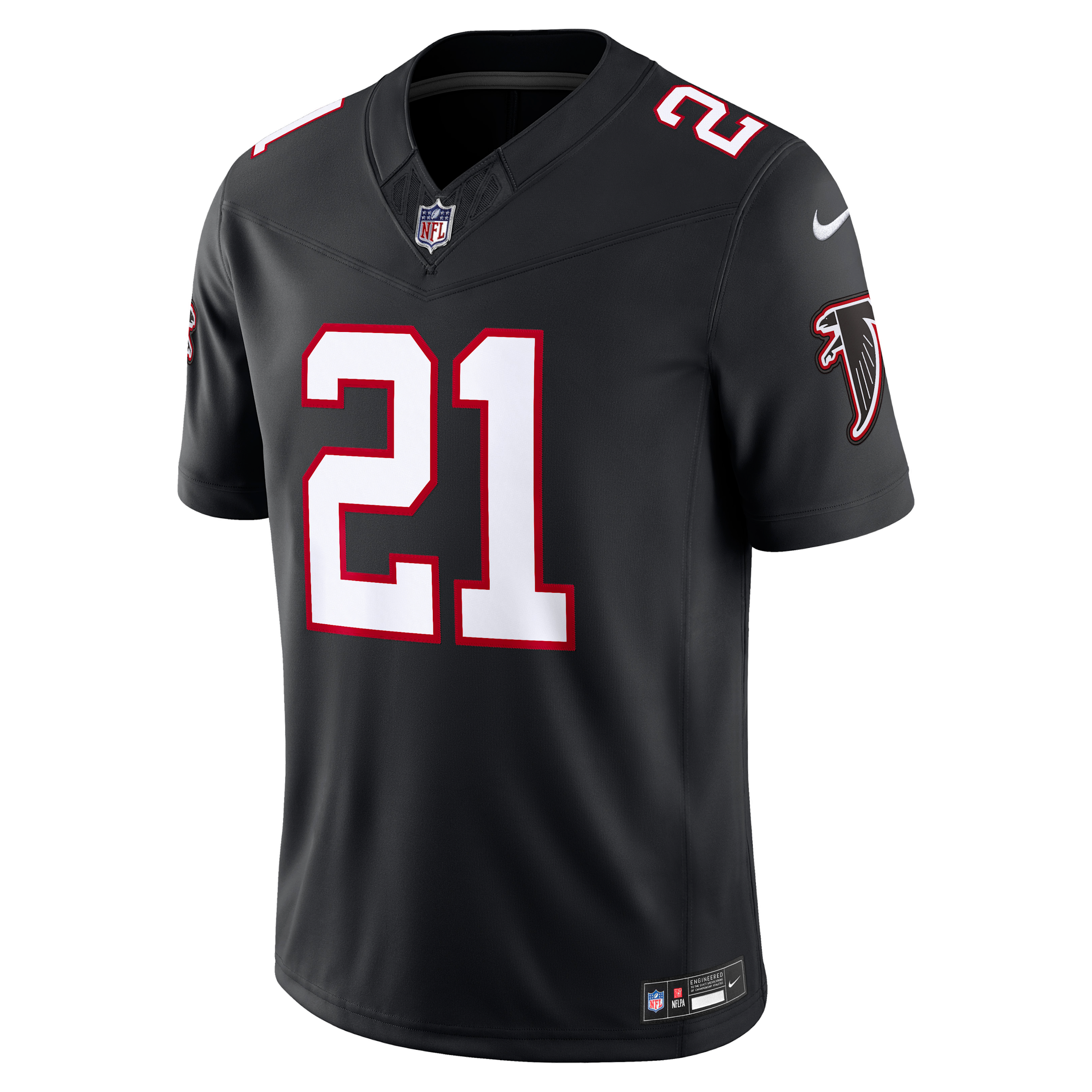 Men's Nike Deion Sanders Black Atlanta Falcons Alternate Throwback Vapor F.U.S.E. Stitched Retired Limited Jersey