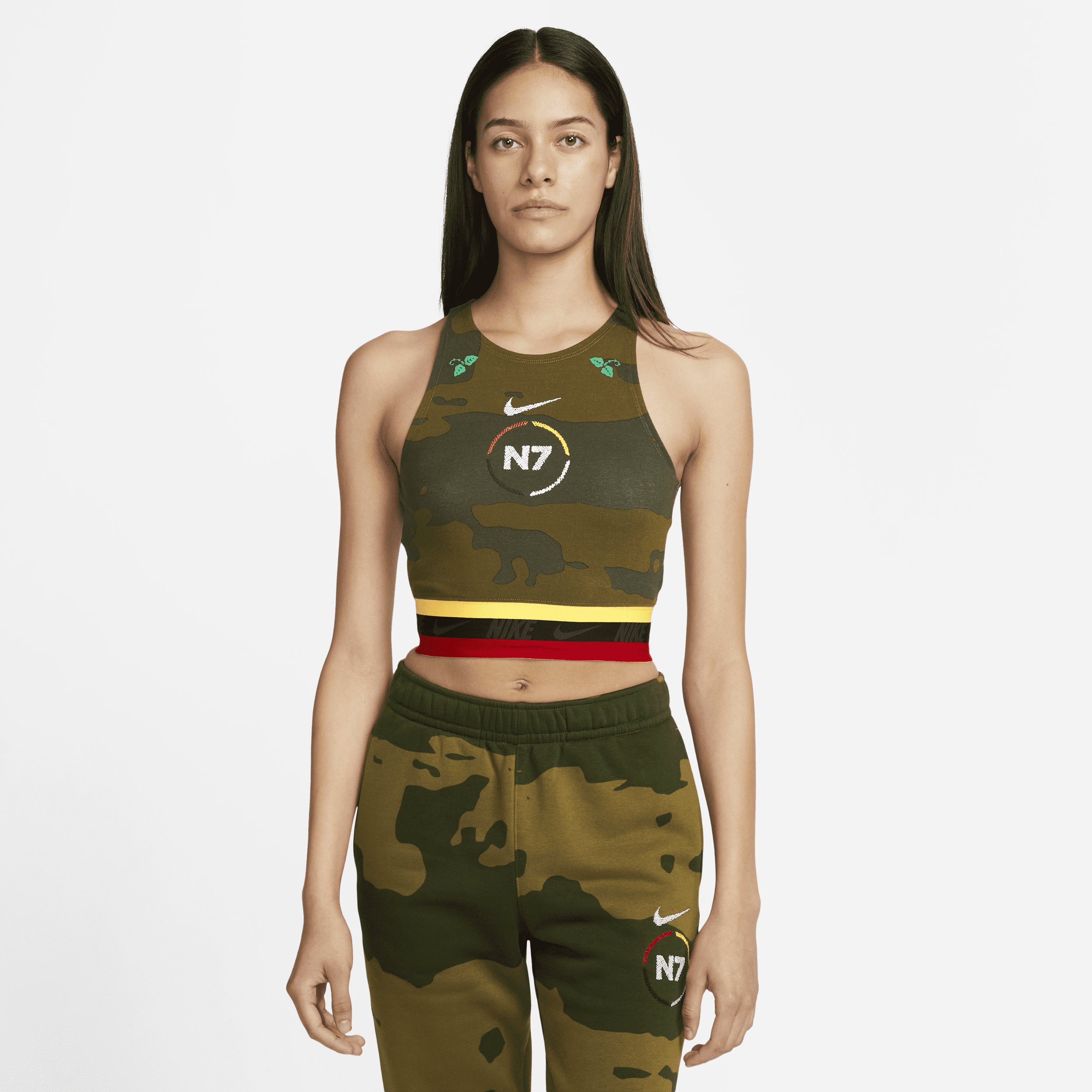 Nike Women's  Sportswear N7 Cropped Top In Brown
