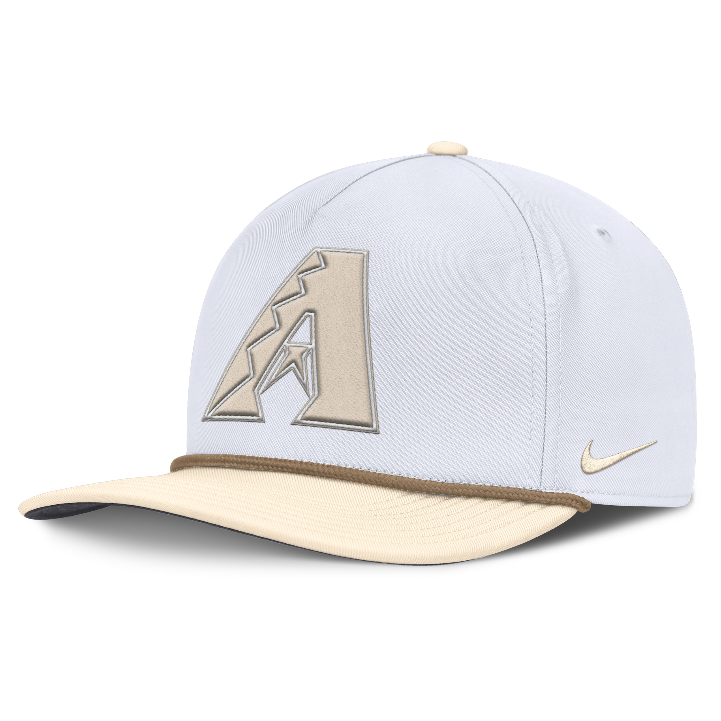 Nike Men's White/cream Arizona Diamondbacks Pro Performance Snapback Hat In White