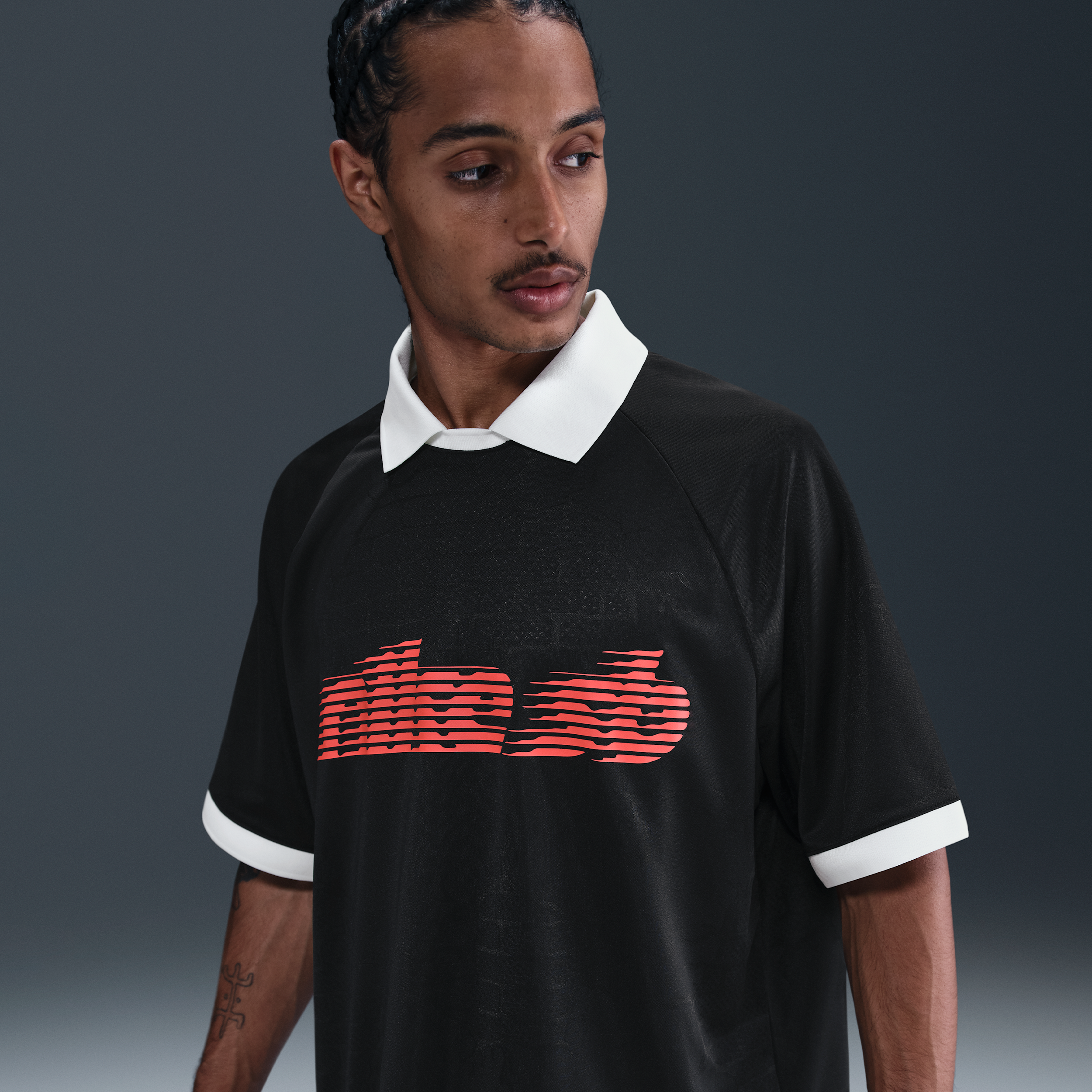 Nike Men's Sb Dri-fit Jacquard Skate Jersey In Black ModeSens