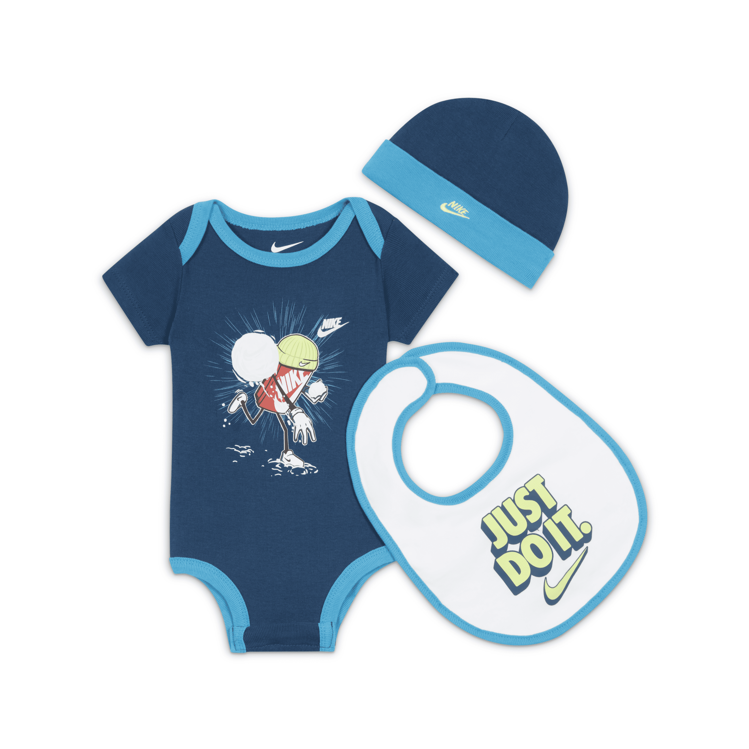 Nike Cool After School 3-piece Box Set Baby Set In Blue