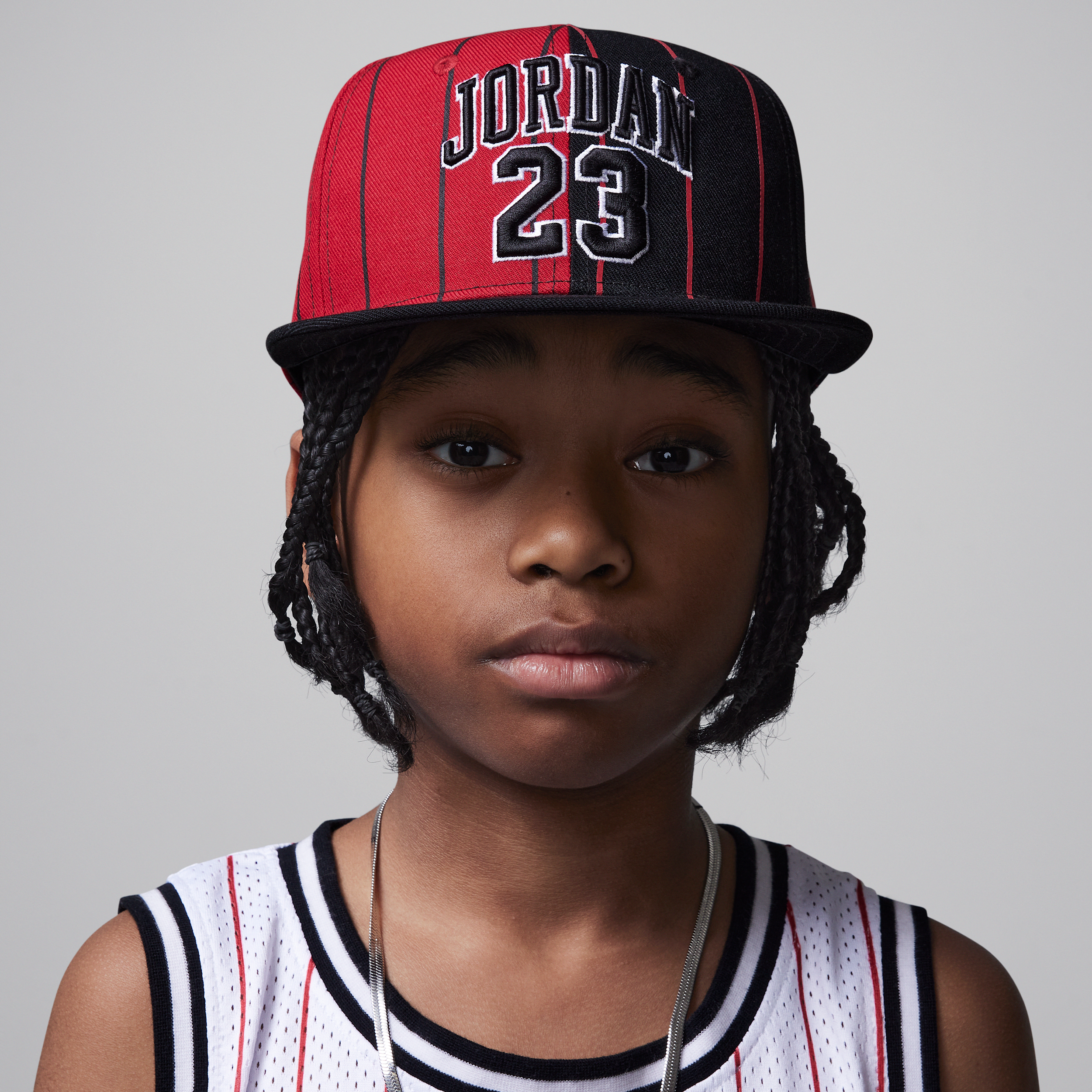 Jordan Big Kids' Jersey Flat Brim Cap In Red
