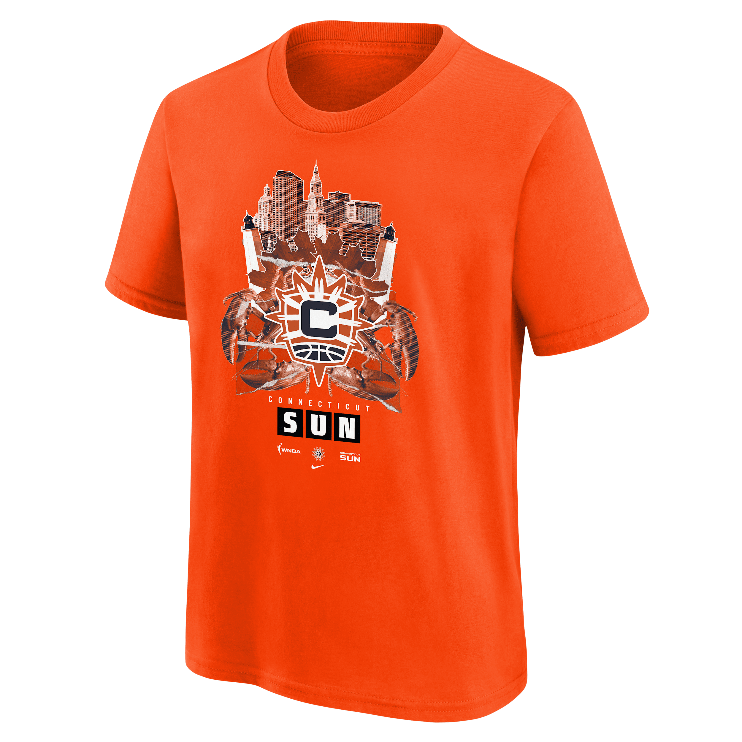 Connecticut Sun Big Kids' Nike WNBA T-Shirt in Orange | 9Z2B7NBHJ-CCT