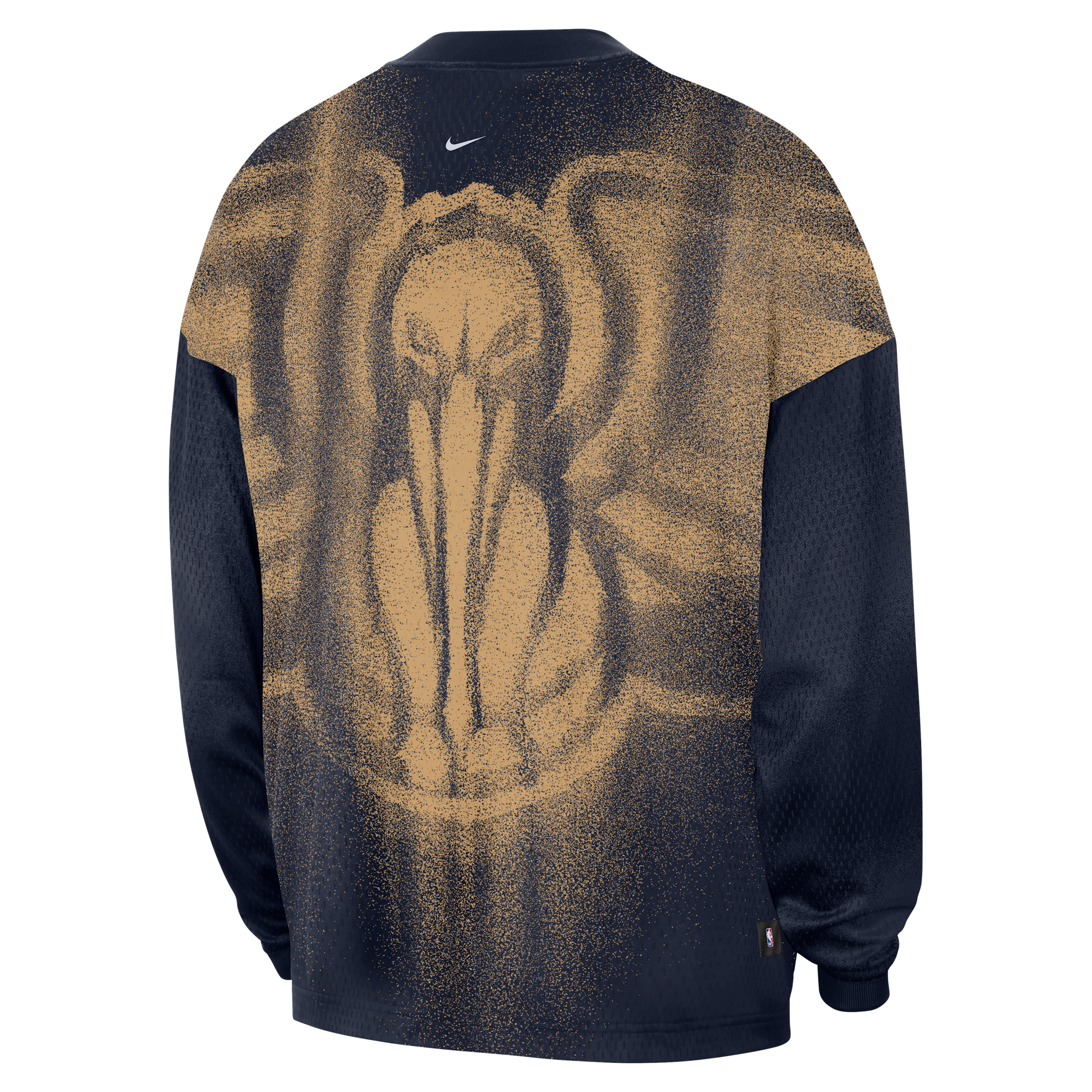 Nike Adult New Orleans Pelicans Worn With Obsession Standard Issue Game Long Sleeve Shirt, Men's, Large, Blue