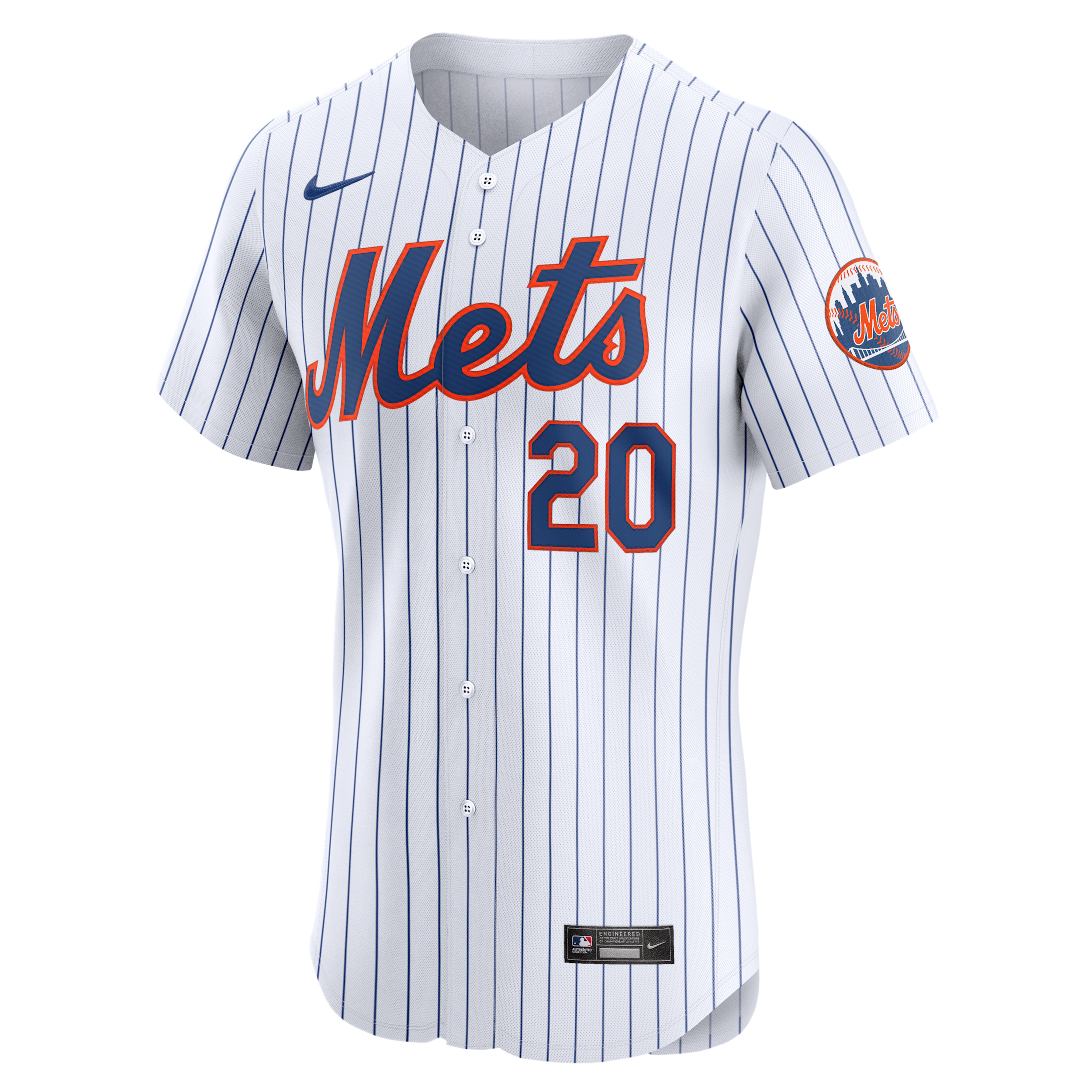 Pete Alonso New York Mets Nike Men's Dri-FIT ADV MLB Elite Jersey in White | 90B0NMHONM9-GR2