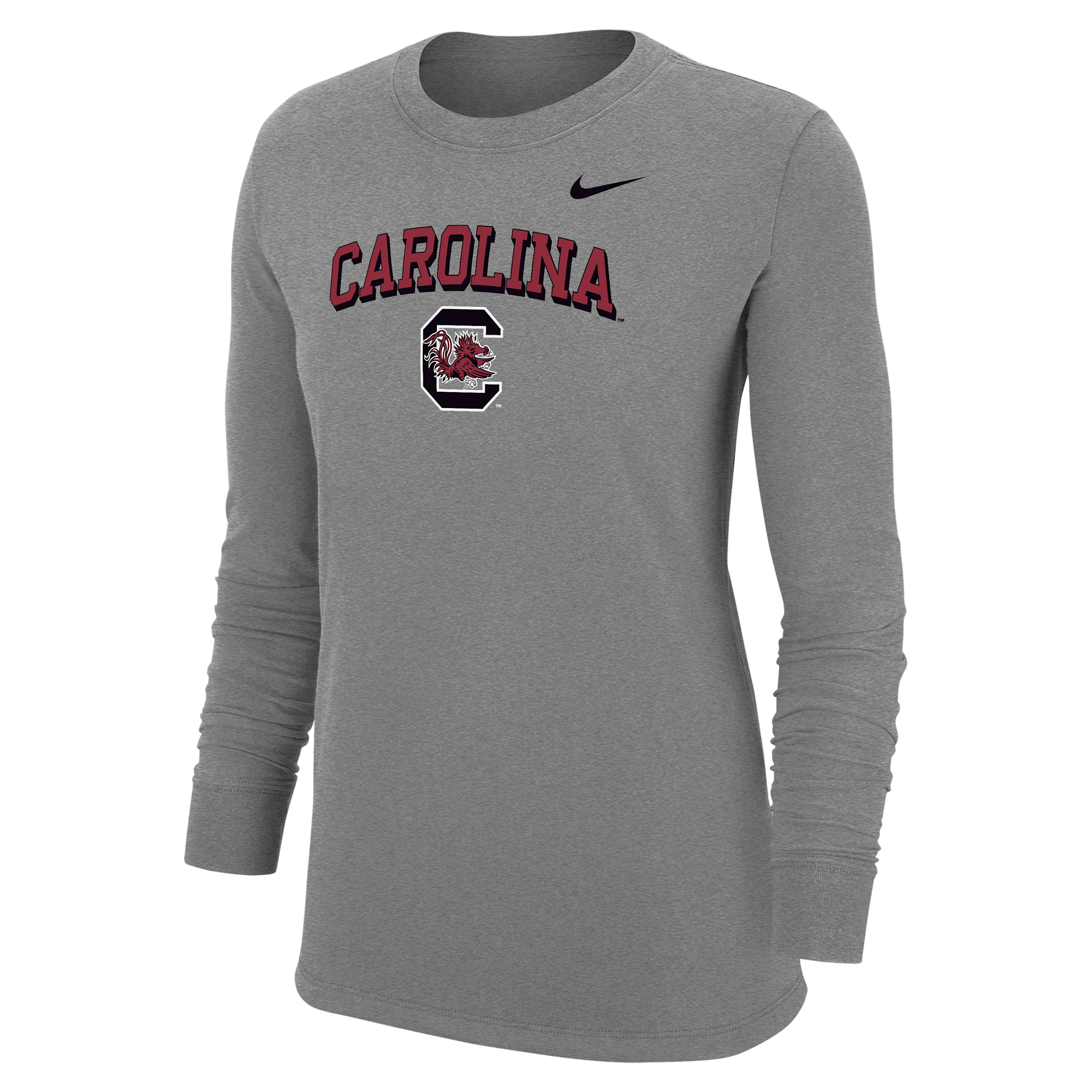 Nike Women's college (South Carolina Gamecocks) Long-Sleeve T-Shirt in Grey | W12103P424SCAR-DGH