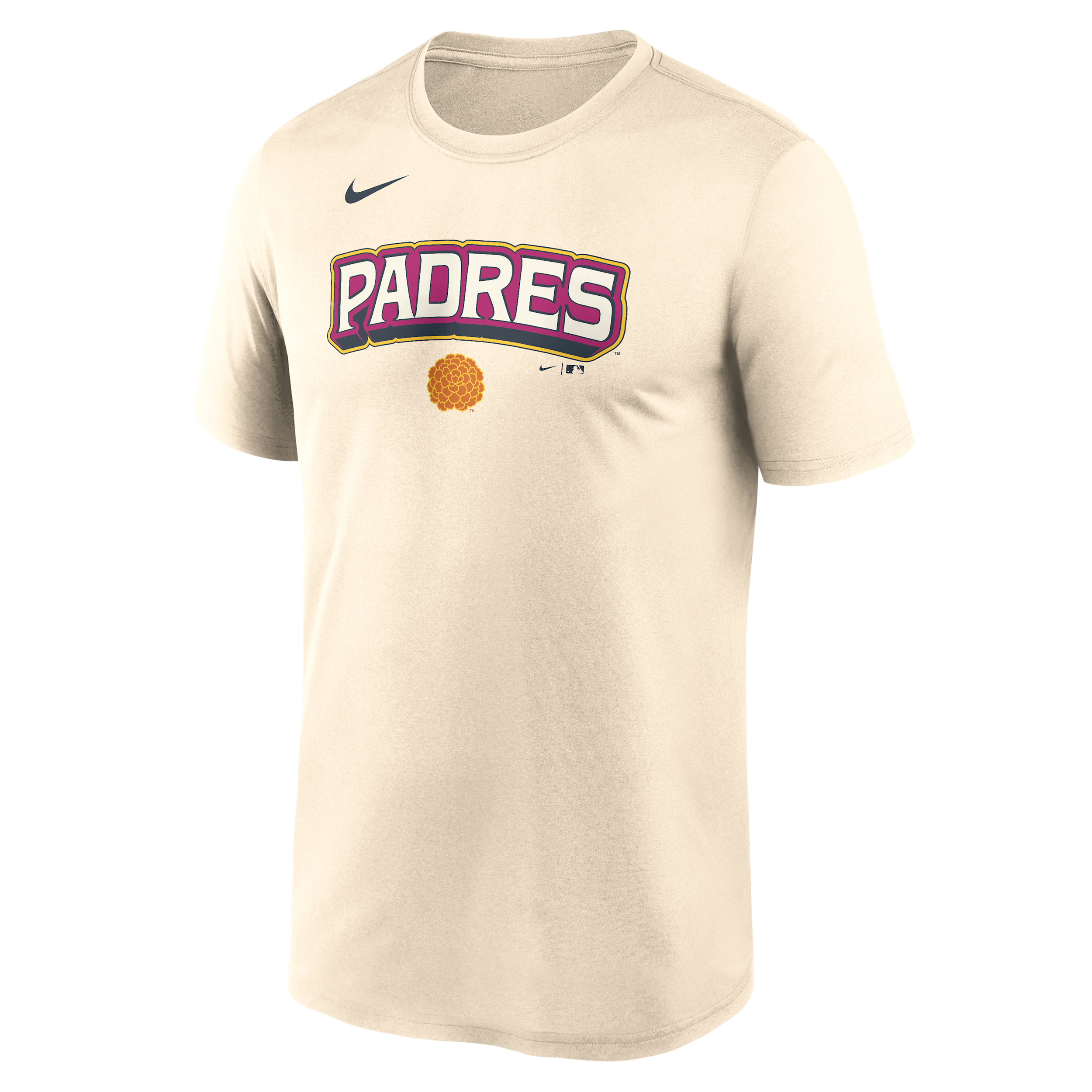 San Diego Padres City Connect Team Phrase Script Nike Men's Dri-FIT MLB T-Shirt in Brown | NKGK15APYP-TG9