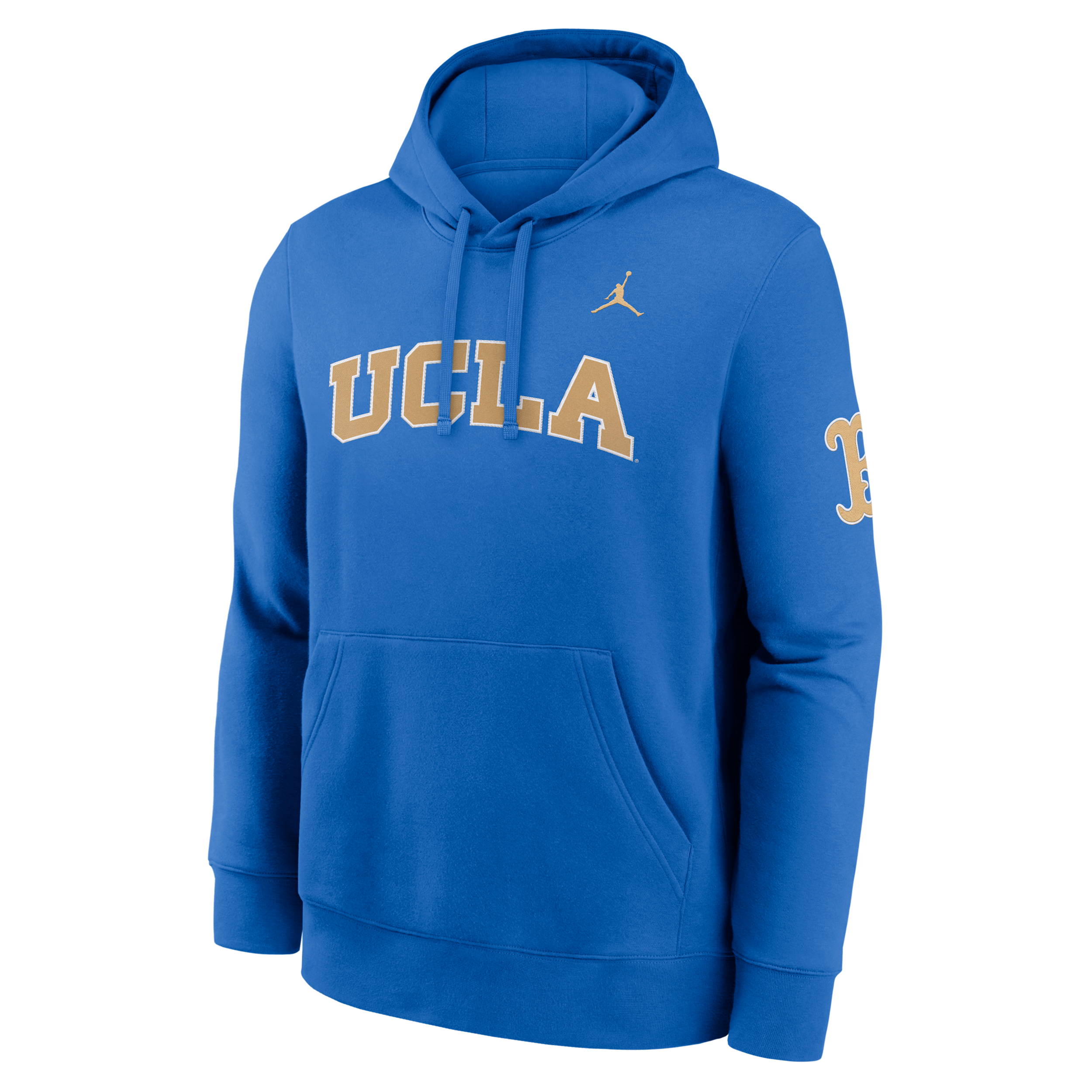 Men's UCLA Sideline Club Jordan Brand Pullover Hoodie in Blue | MJDK44UUCL-TVV
