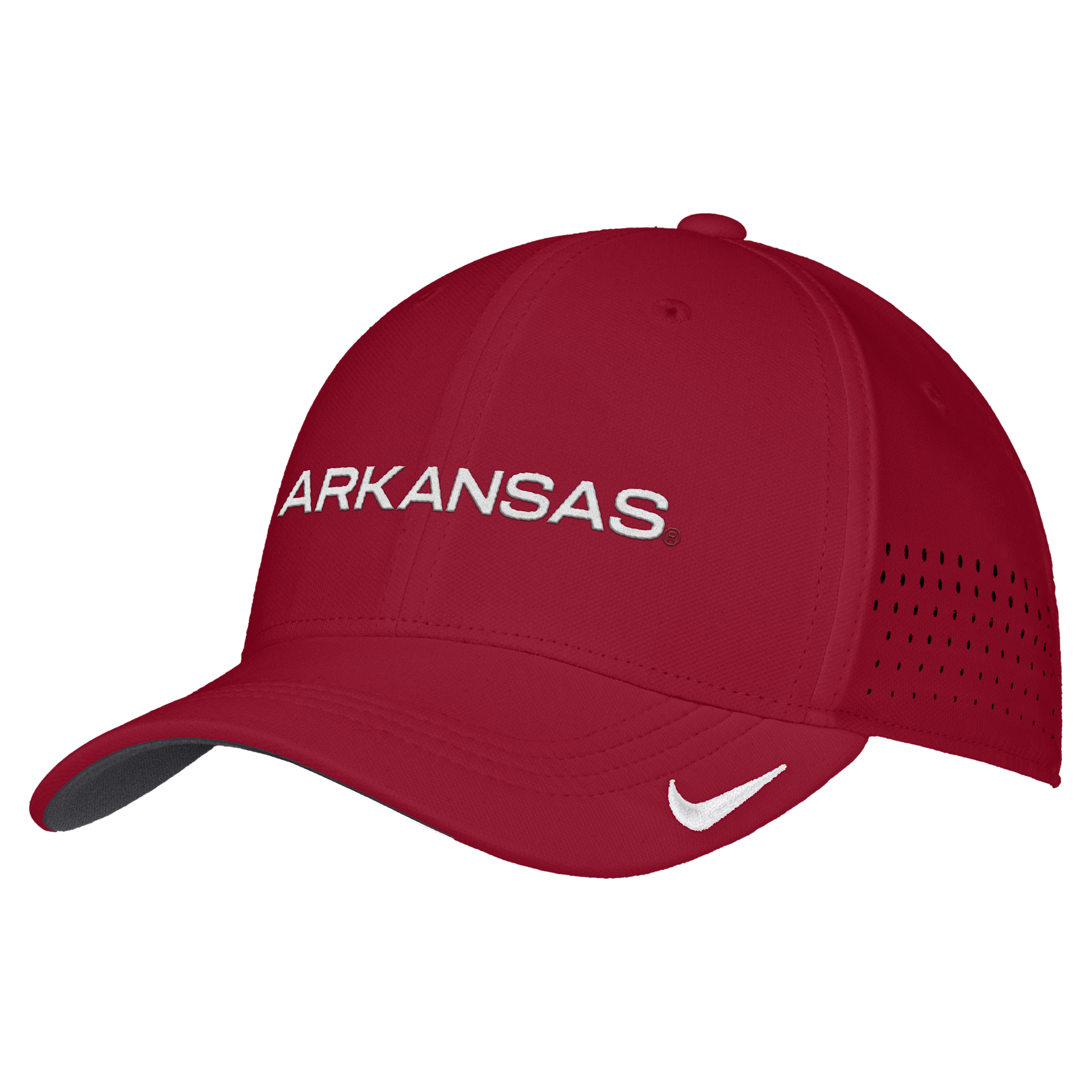 Nike Men's Cardinal Arkansas Razorbacks 2026 On-Field AeroBill SwooshFlex Dri-fit Hat - Cardinal